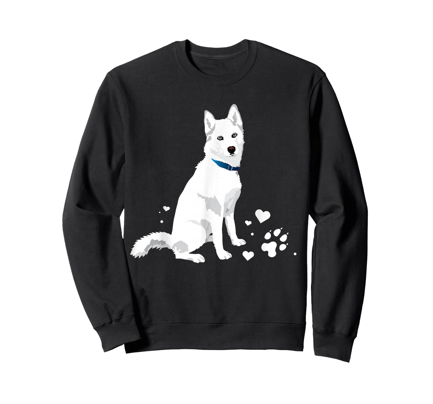Cute White Siberian Husky - Sweet White Snow Dog T-Shirt
