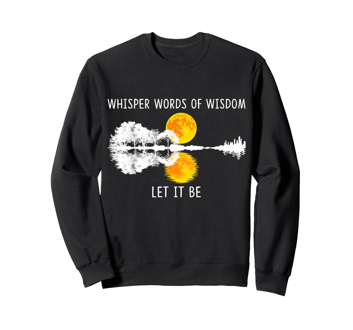 Whisper Words Of Wisdom Let It-Be Tshirt Guitar Lake Shadow T-Shirt