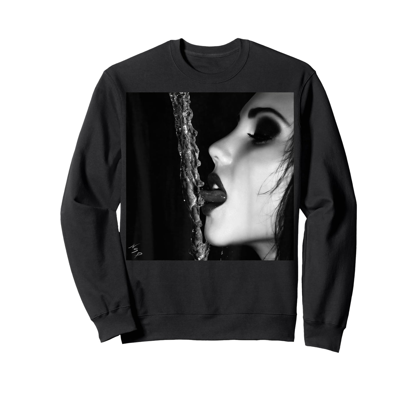 Men's Shirt with Girl On It - Sexy Face, Lips, Tongue T-Shirt