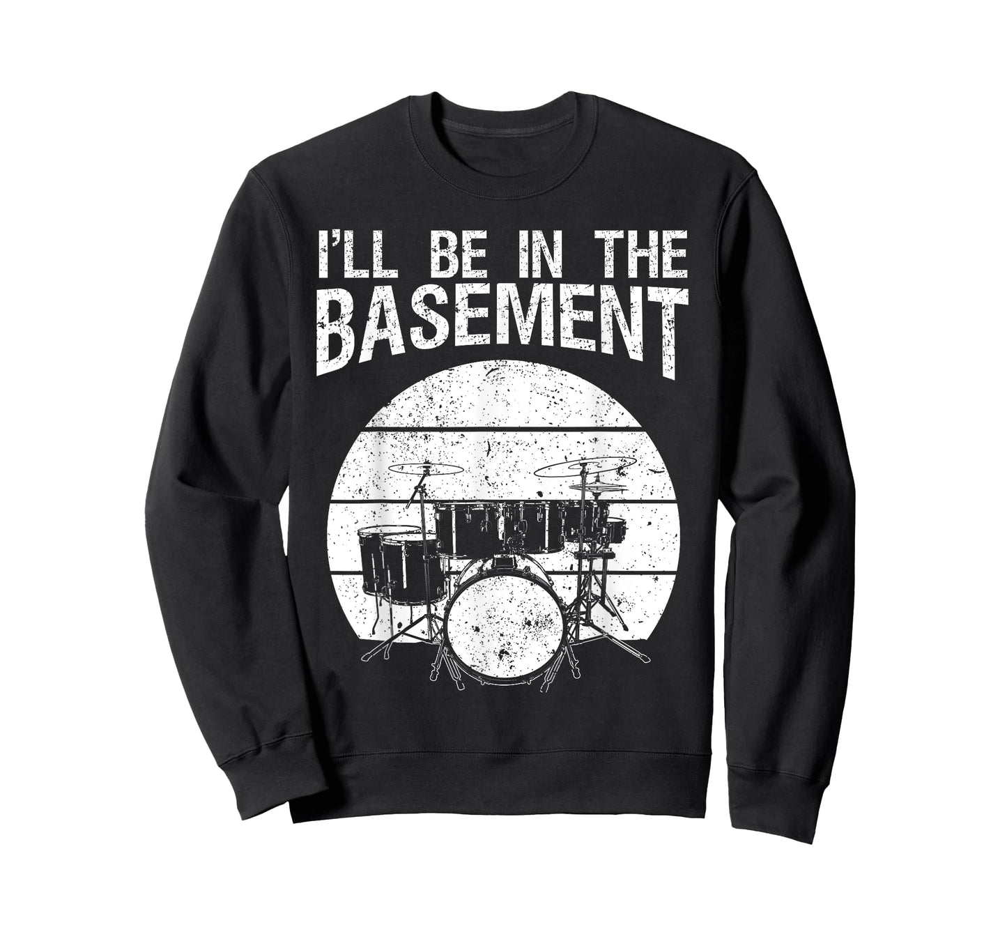 Funny Drummer Art for Men Women Drum Set Drumming Lovers T-Shirt Small