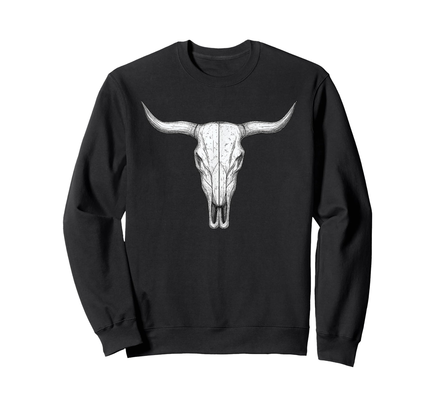 Longhorn Skull Bull Cow Skull Head Western Cowboy Rodeo T-Shirt