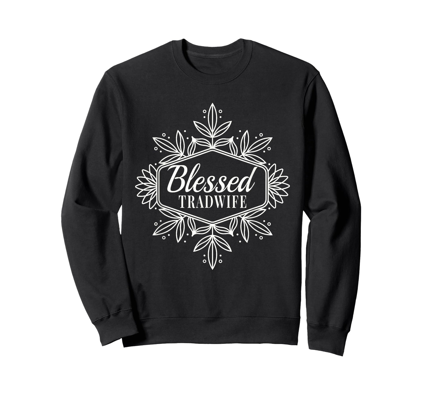 Blessed Tradwife Floral Design Traditional Wife Role T-Shirt
