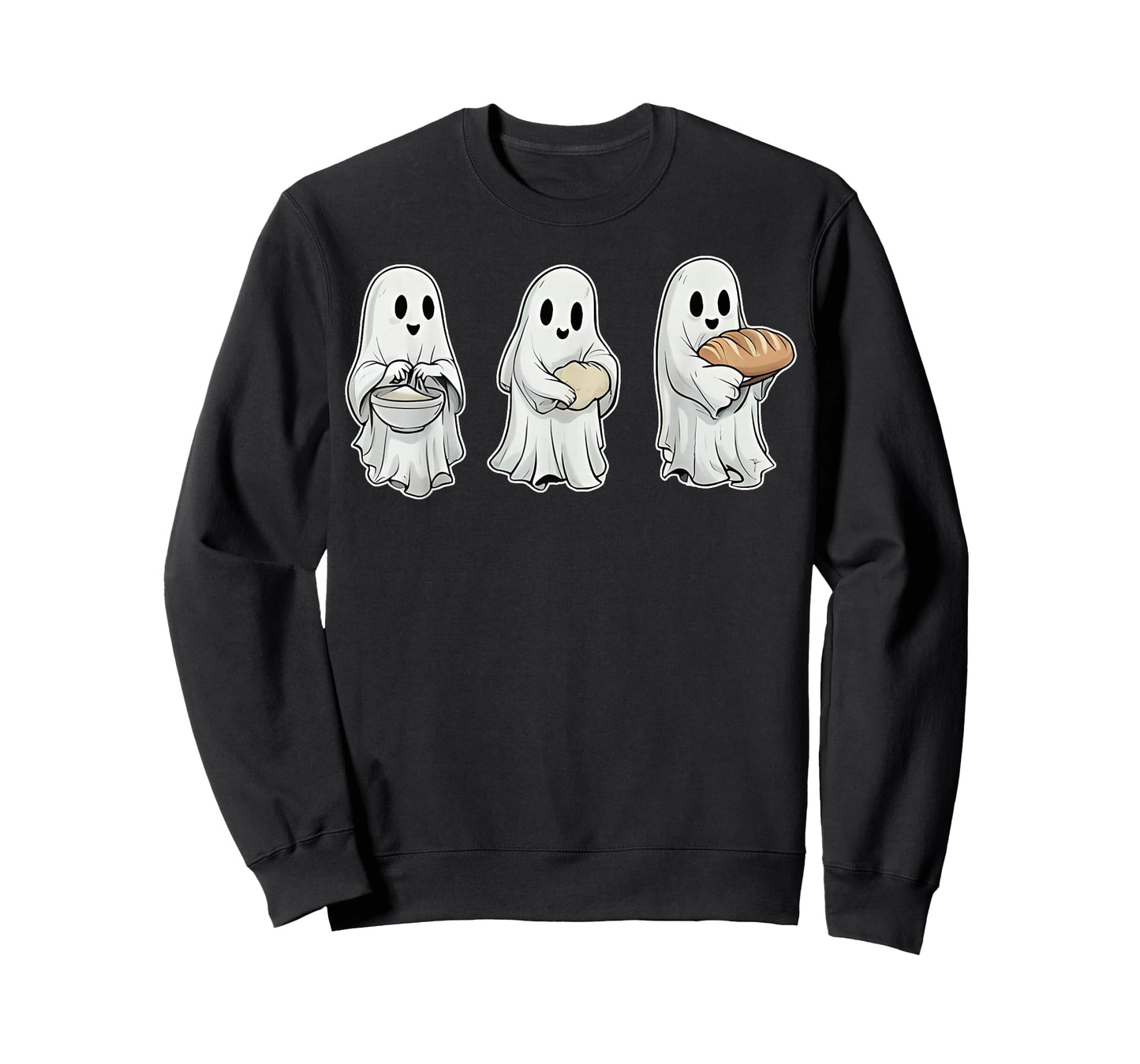 Sourdough Bread Halloween Cute Ghost Homemaker Baking Baker T-Shirt
