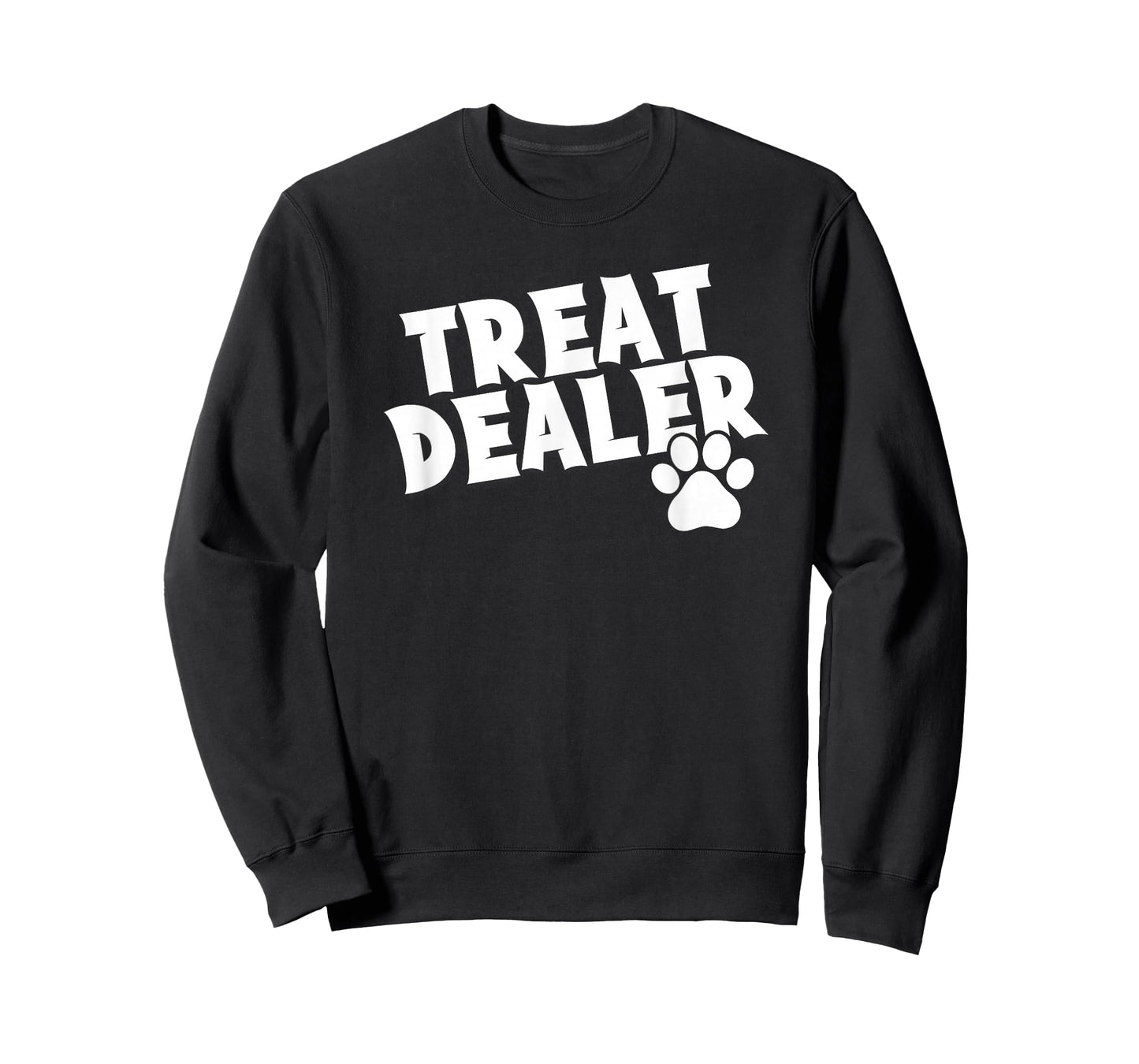 Delightfully Different World TREAT DEALER T-Shirt - Unisex-Adults & Kids - Black - Small - Short Sleeve - Classic Fit - Cotton 65%, Polyester 35%