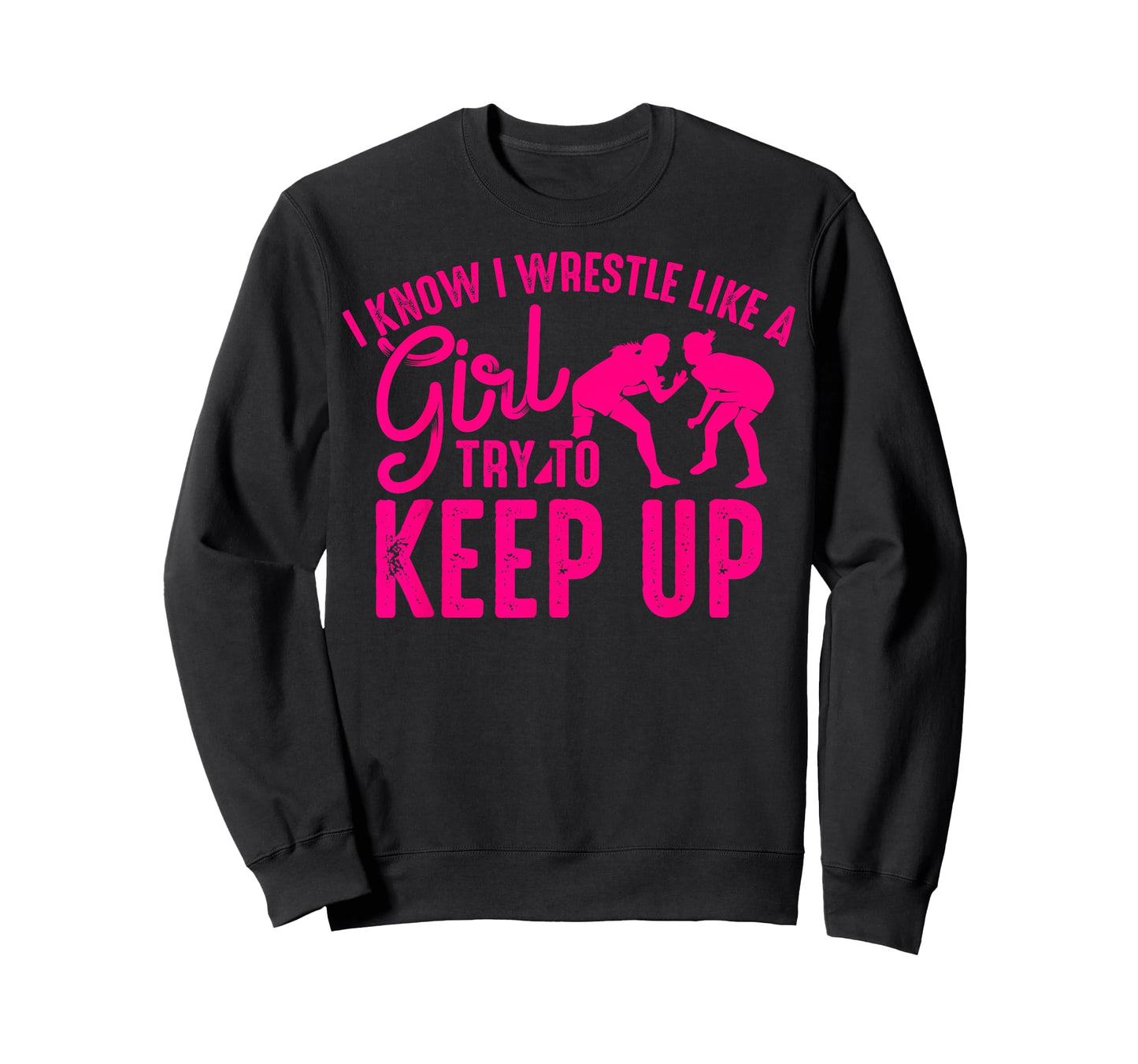 Funny Girl Wrestler Gift Cool Female Wrestling Lover Athlete T-Shirt