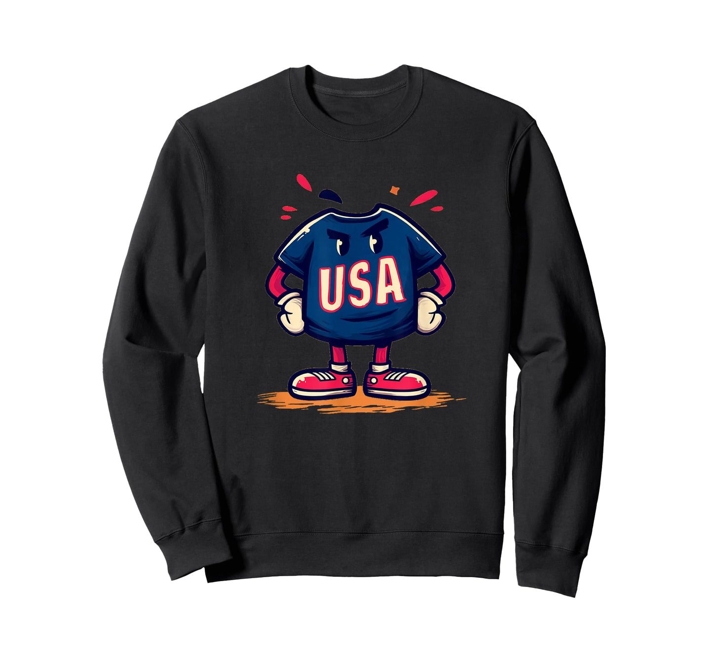 Simple USA Mascot Guy Costume for Boys and Girls T-Shirt