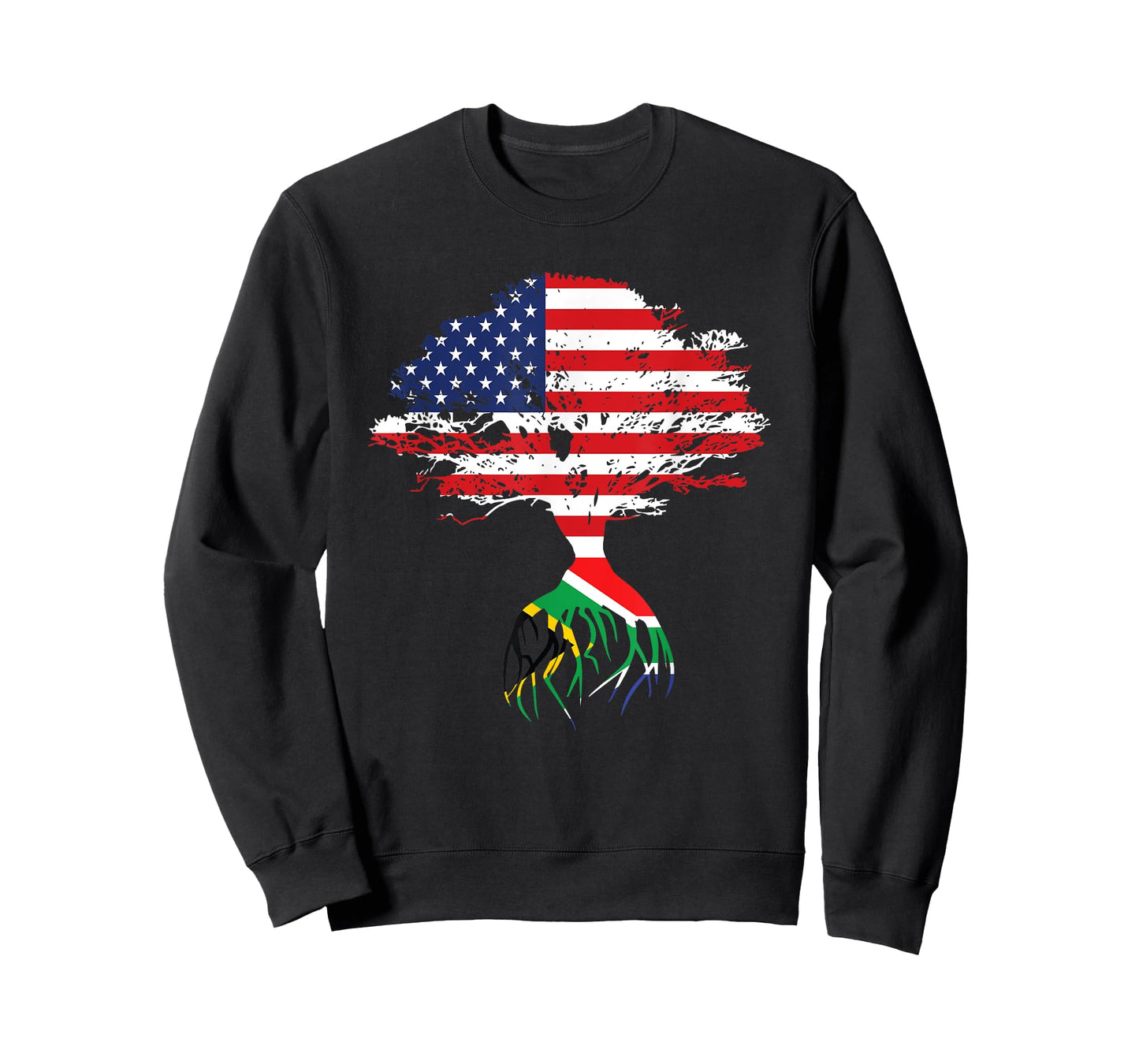 South African Roots American Flag South Africa Gifts T-Shirt
