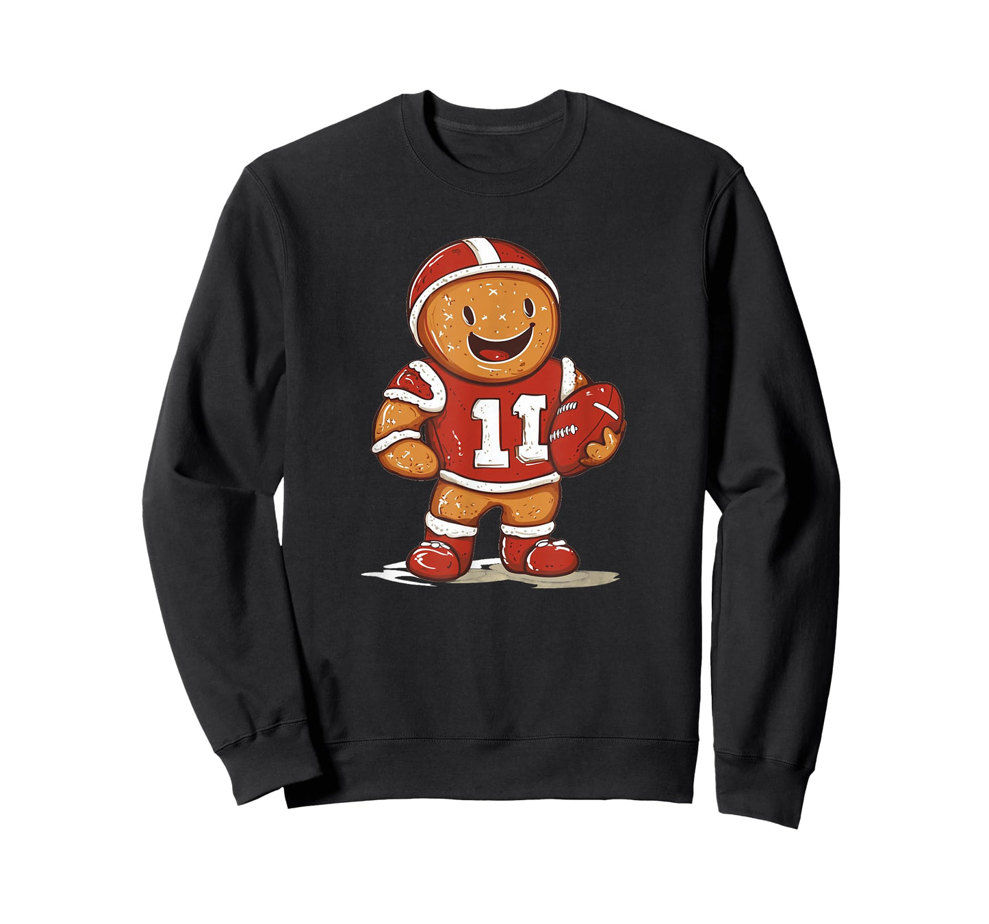Touchdown Goals with This Gingerbread Man Football Player T-Shirt