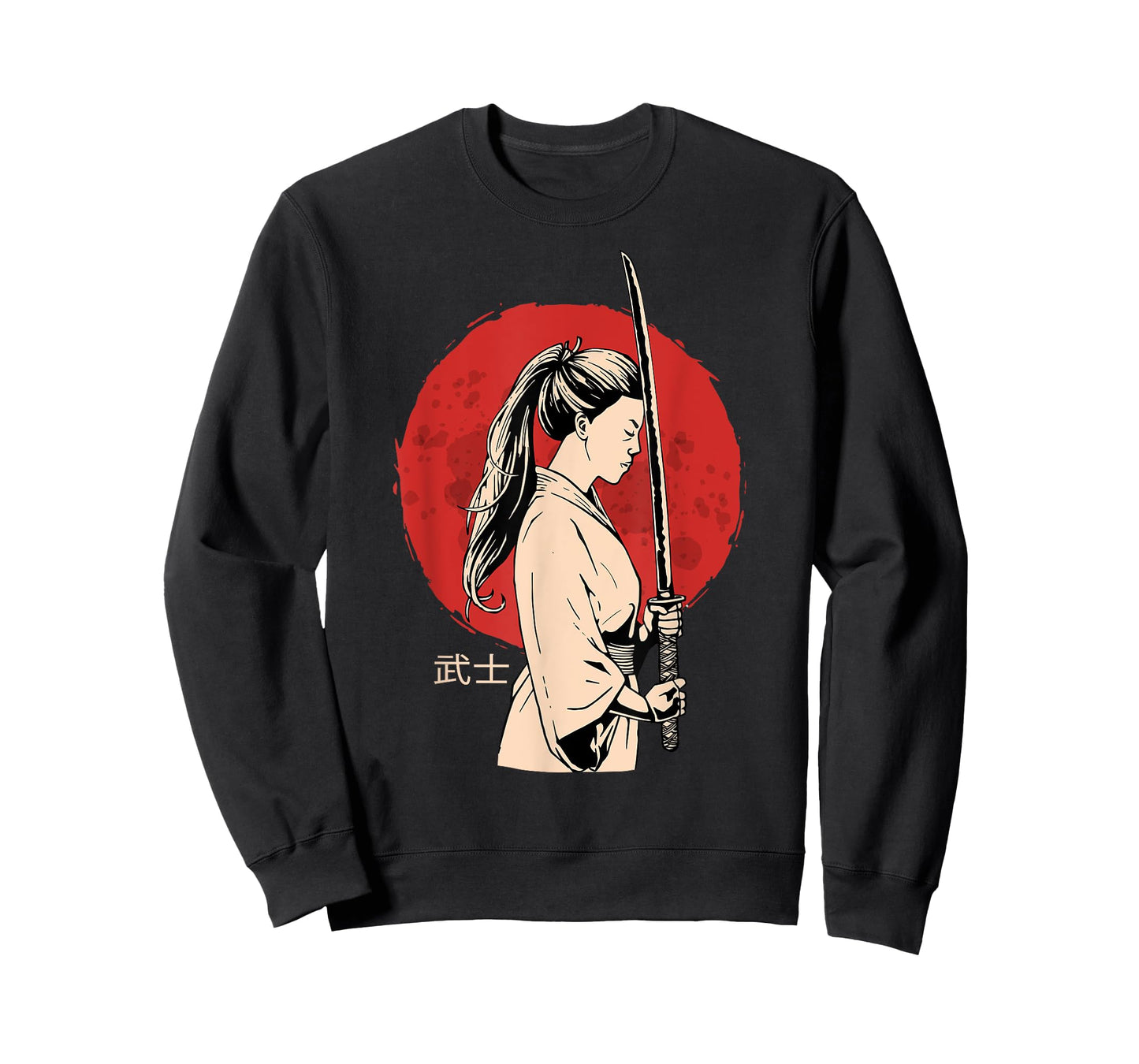 Ancient Japanese Geisha Samurai - Female Samurai - Katana T-Shirt