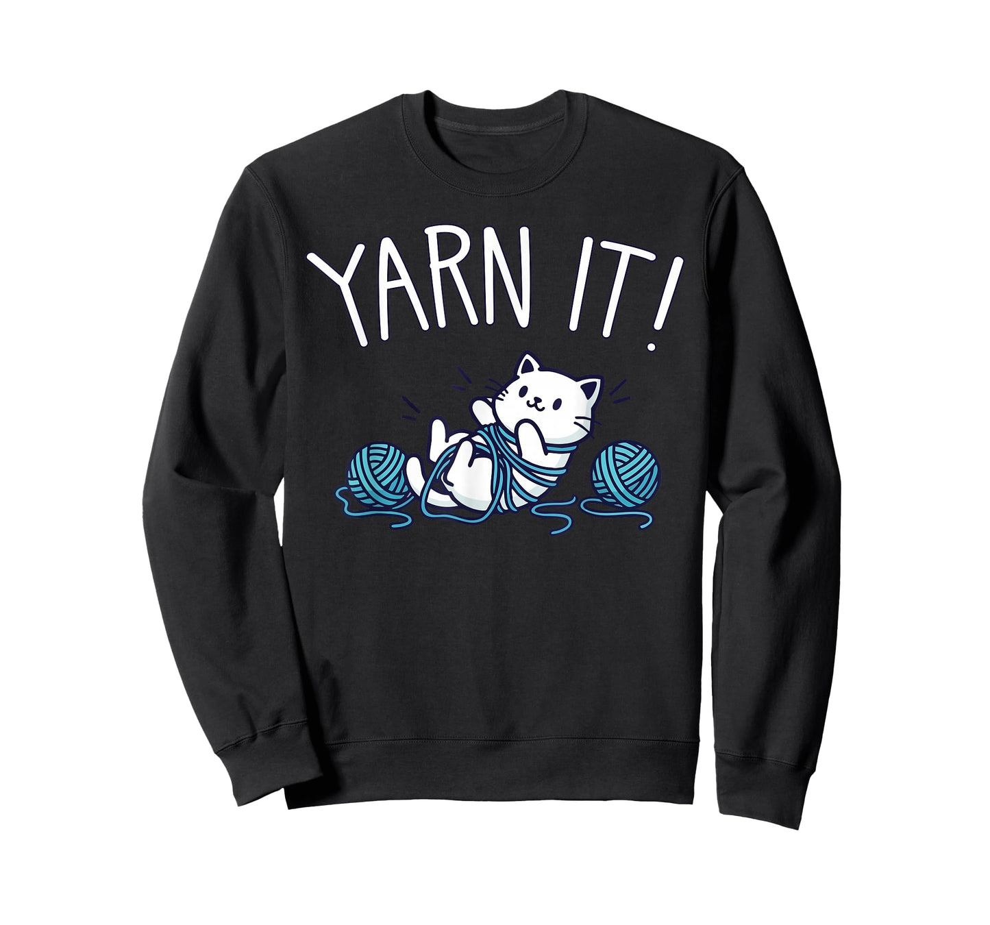 Cute Cat Yarn Play T-Shirt