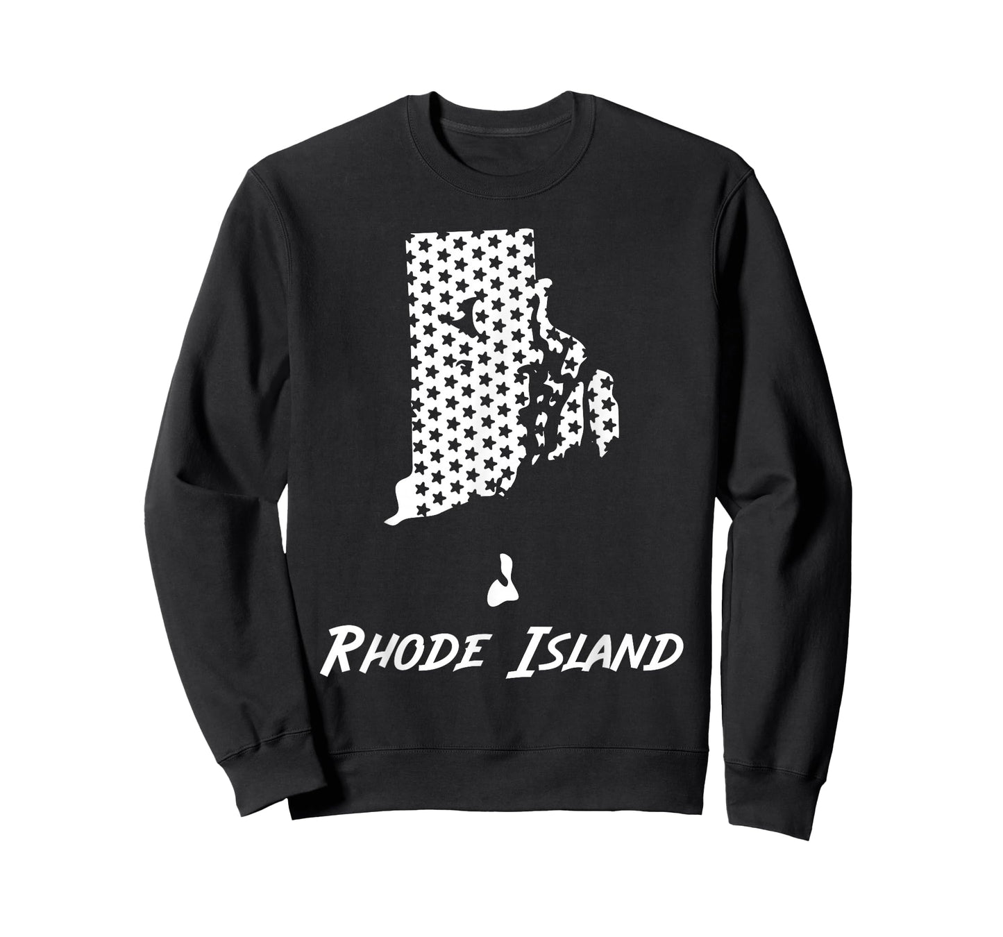 Rhode Island USA State Outline Stars Vintage Retro Design T-Shirt
