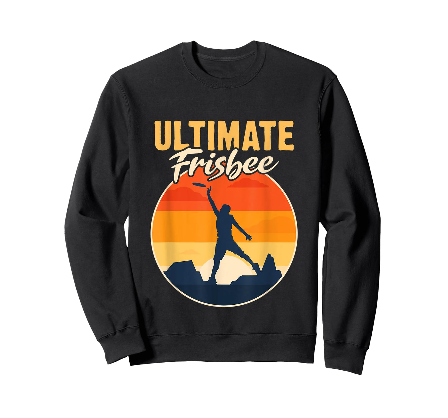 Retro Ultimate Frisbee Player Men Women Vintage Flying Disc T-Shirt
