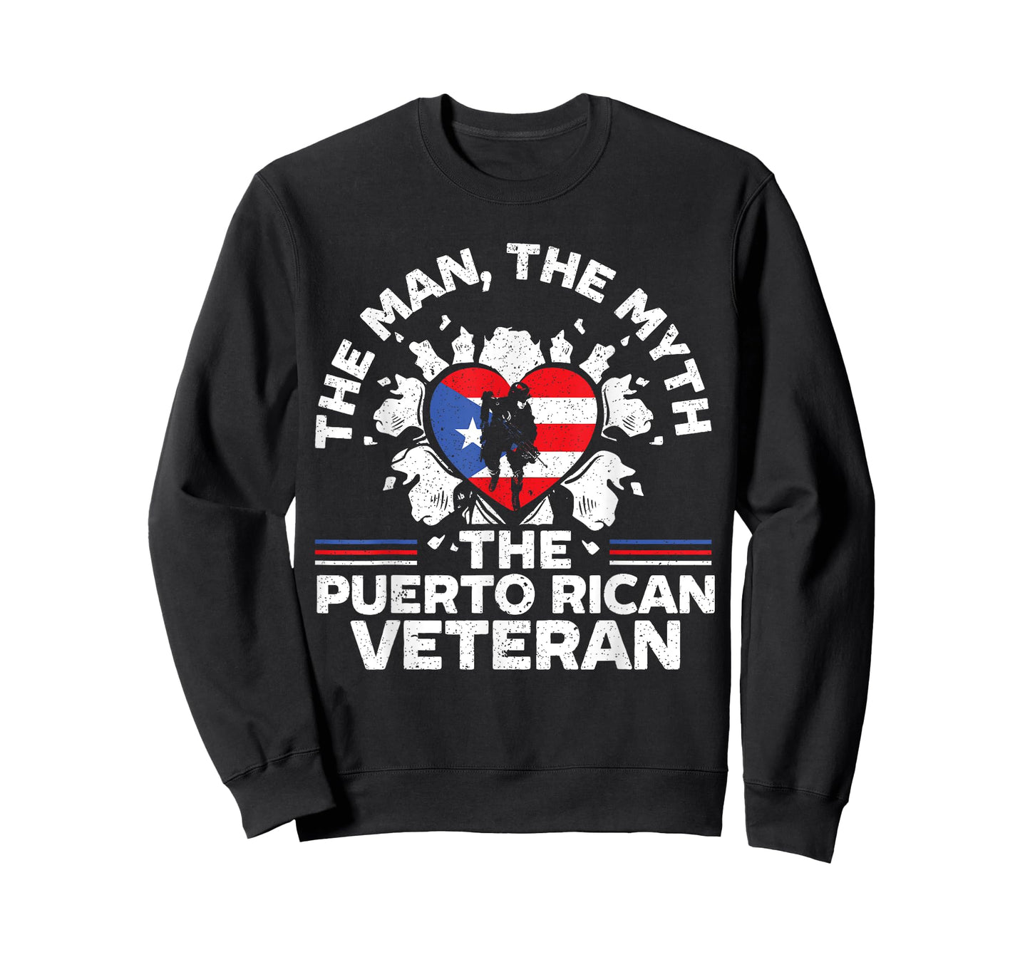 The Man The Myth The Puerto Rican Veteran Military Army T-Shirt