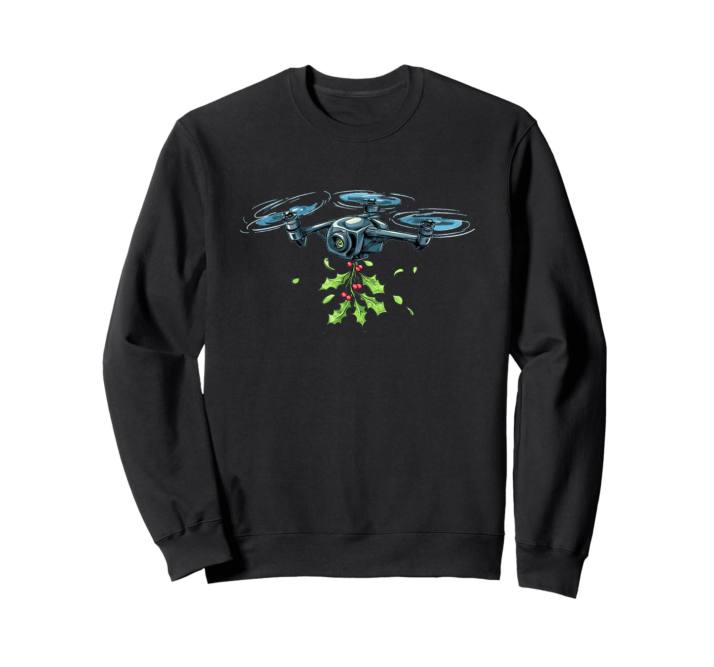 Funny Mistletoe Drone Costume T-Shirt