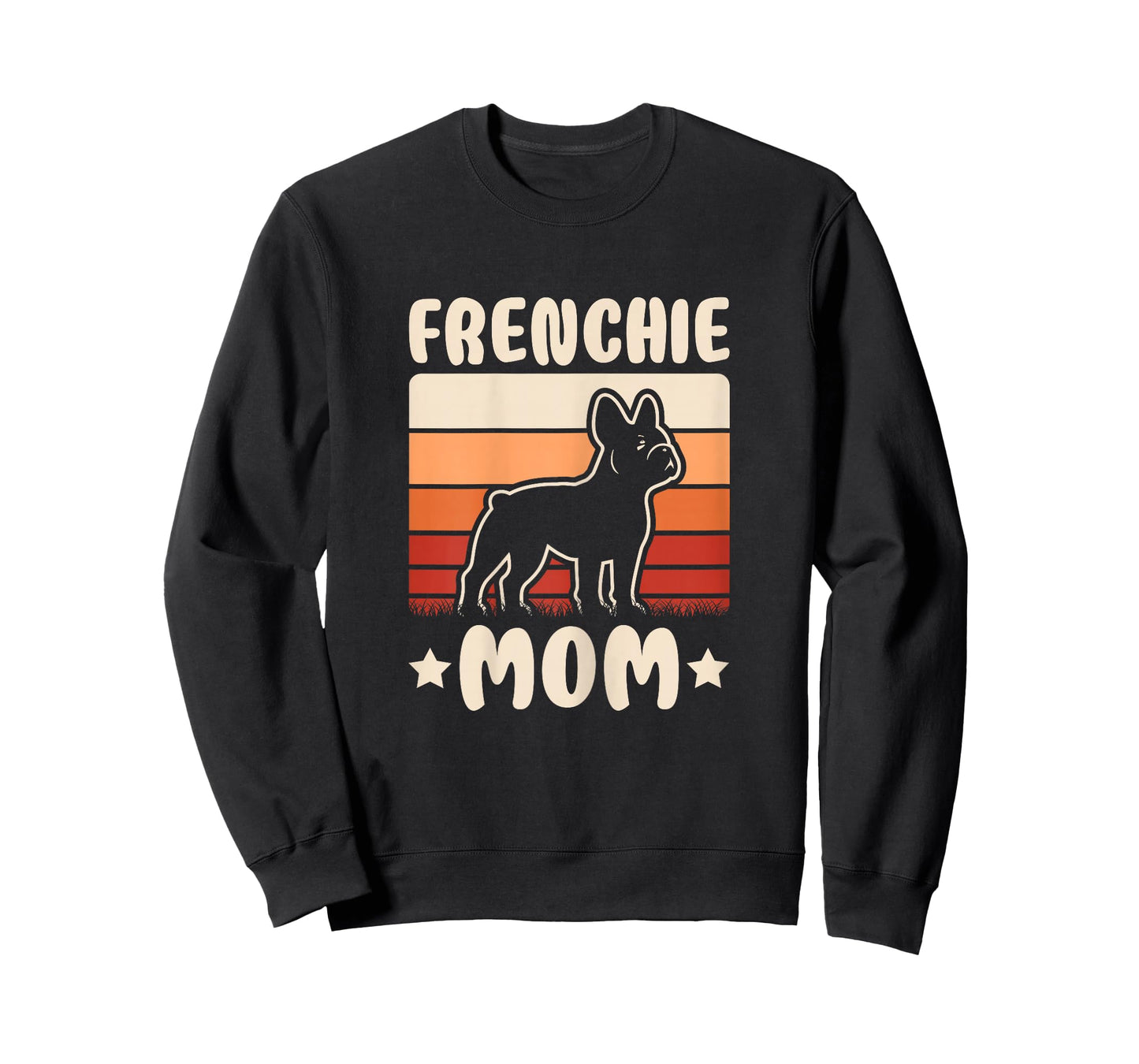 Frenchie Mom Retro French Bulldog Lover Mommy Women T-Shirt