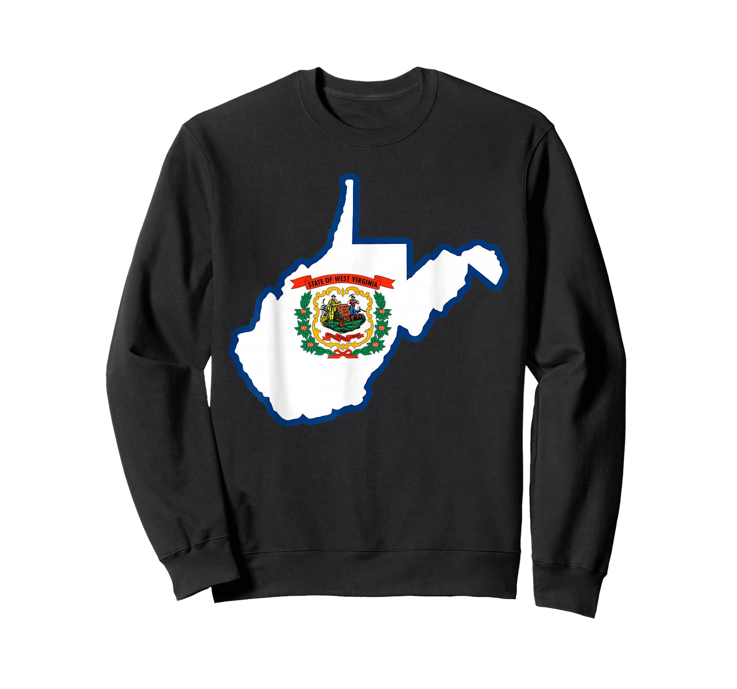 West Virginia State Map Flag Silhouette WV Home T-Shirt