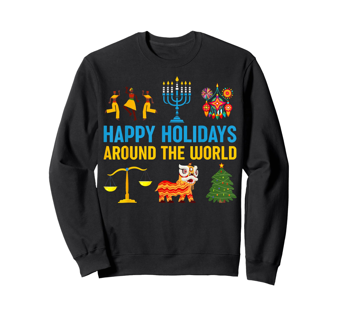 Happy Holidays Around The World Multicultural Matching Group T-Shirt