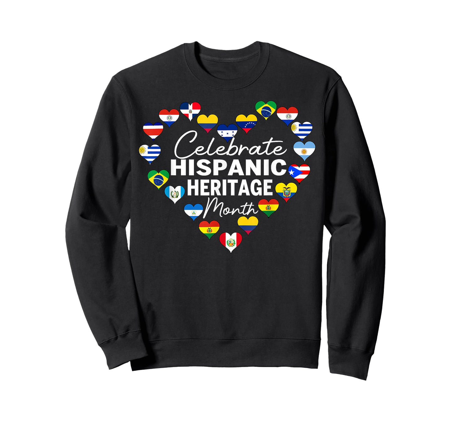 Hispanic Countries Flags Celebrate Hispanic Heritage Month T-Shirt