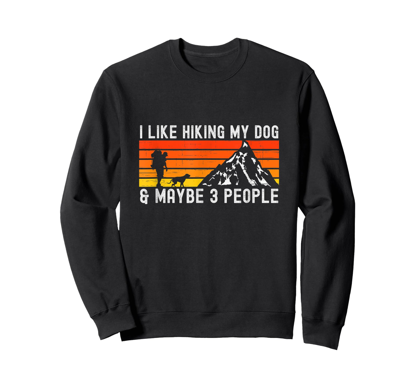 Vintage I Like Hiking My Dog & Maybe 3 People Hiking Lover T-Shirt