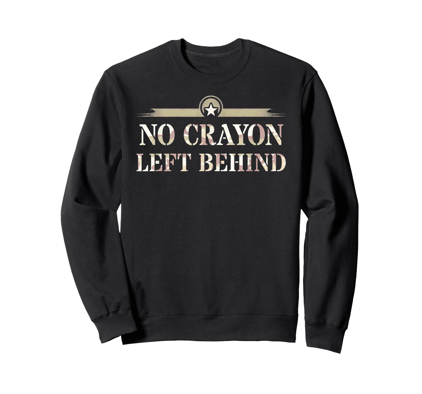 Kids No Crayons Left Behind Corps Father Military Our Troop T-Shirt