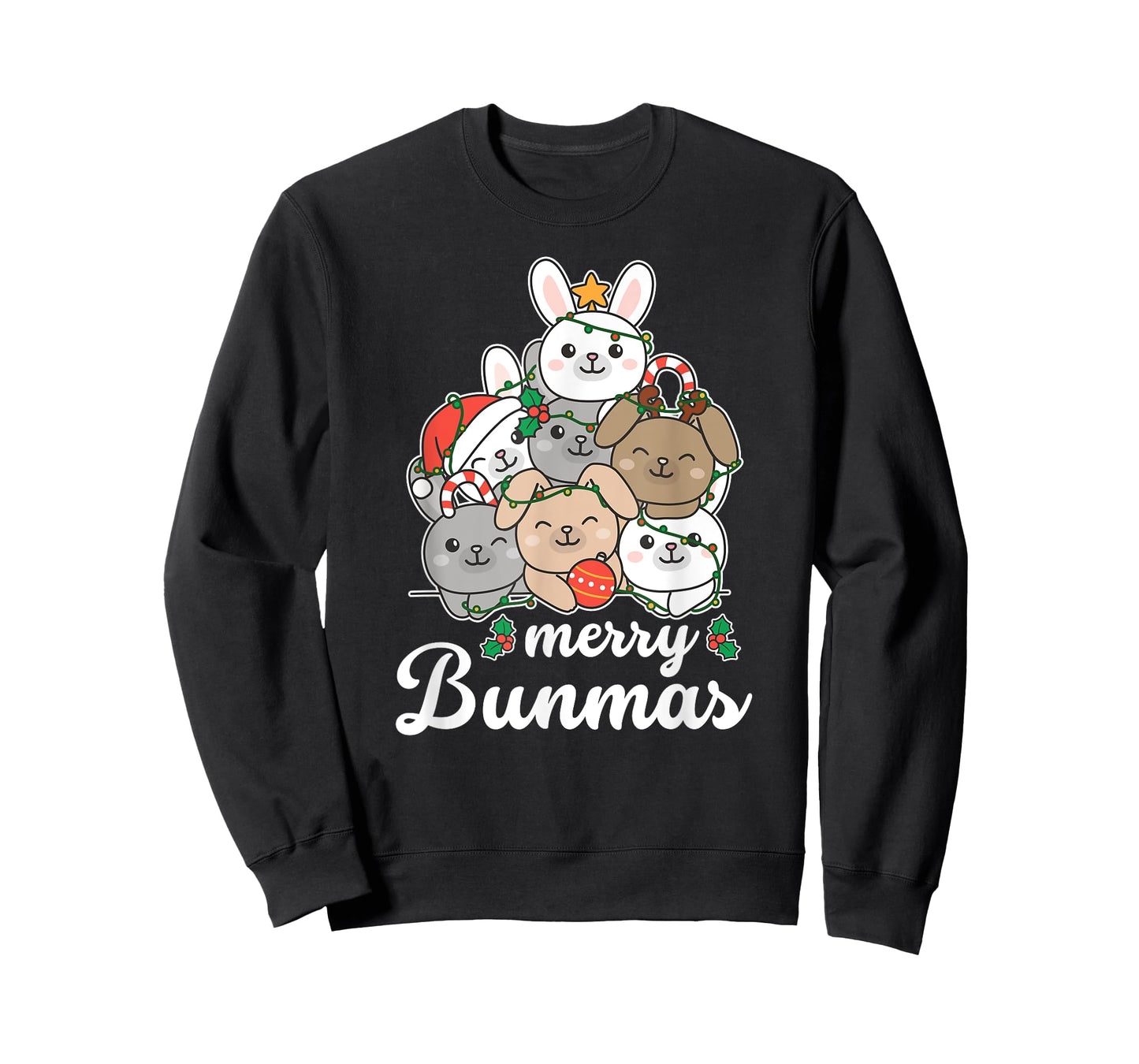 Merry Bunmas Pun Bunny Christmas T-Shirt