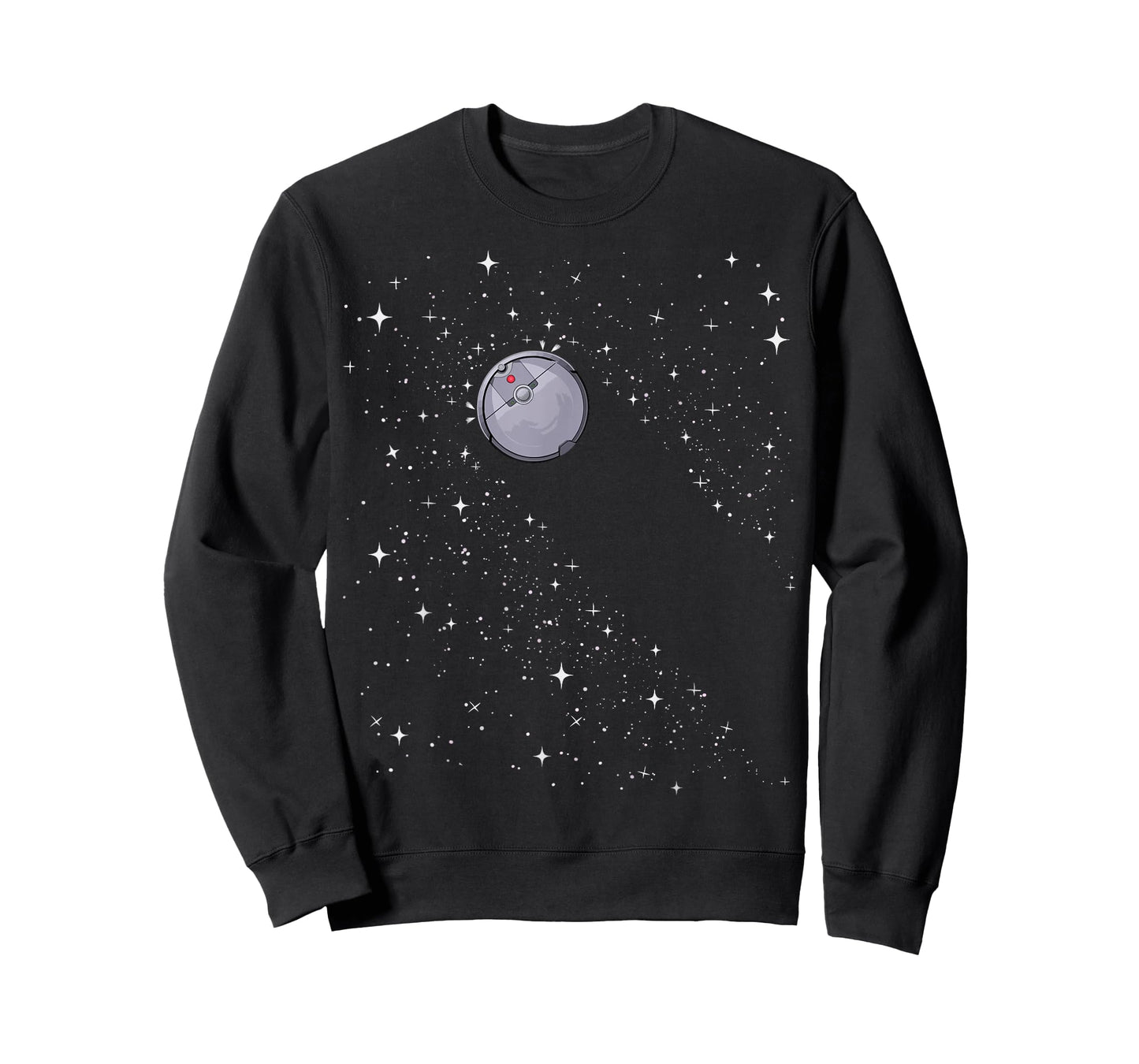 Milky Way Funny Space Robot Vacuum Cleans Up Stars T-Shirt