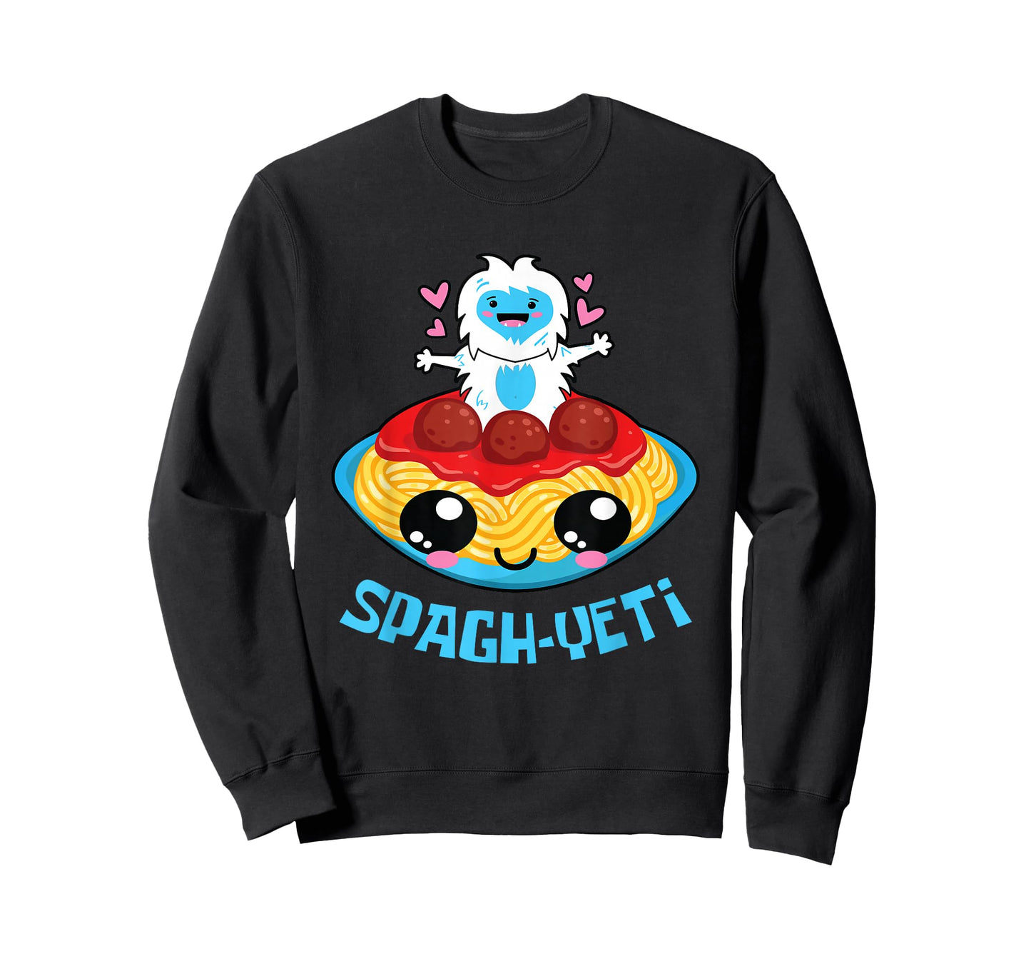 Spagh-Yeti I Spaghetti Sweet Kawaii Yeti Bigfood Manga T-Shirt