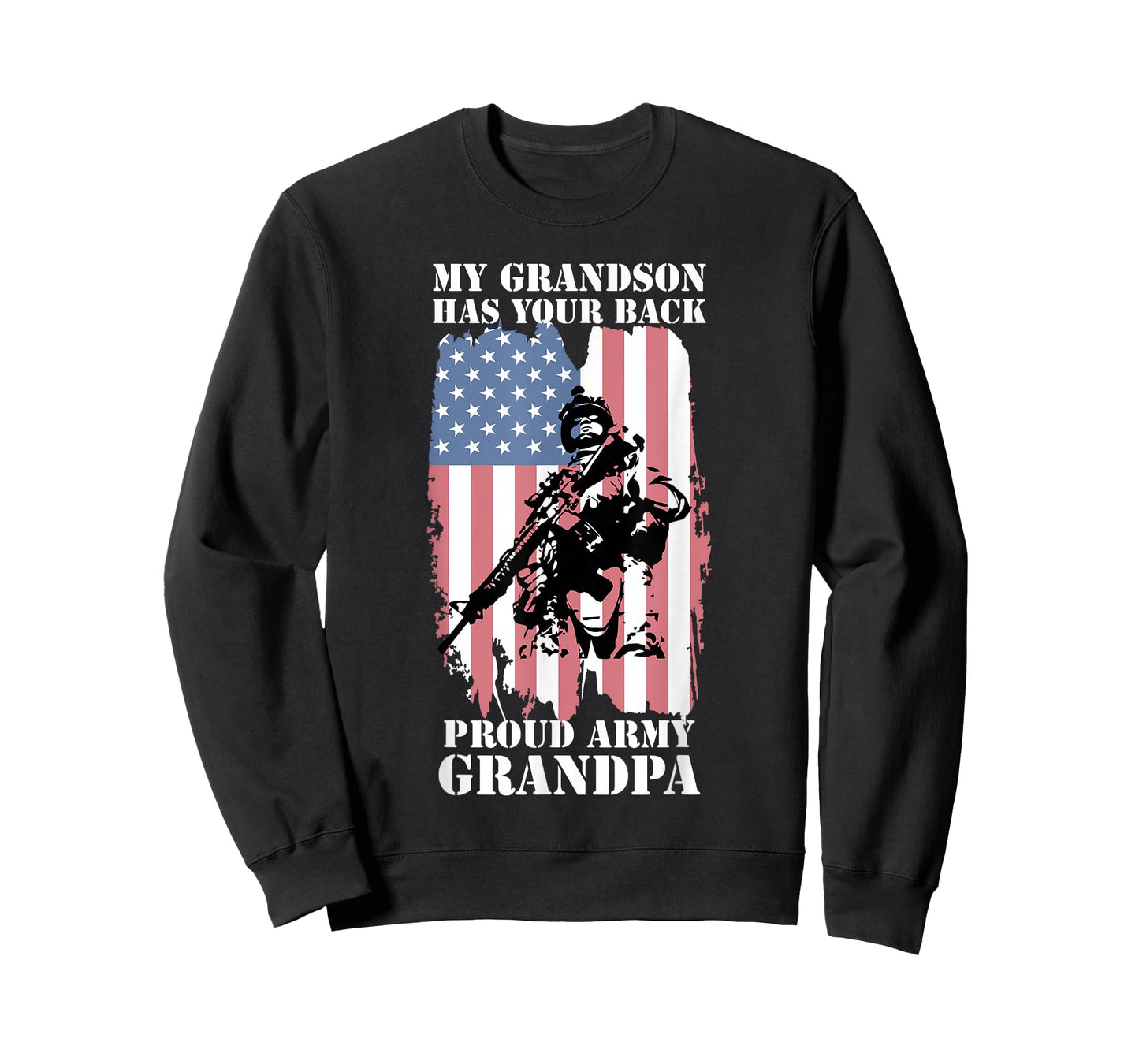 My Grandson Has Your Back - Proud Army Grandpa Shirt Gift T-Shirt