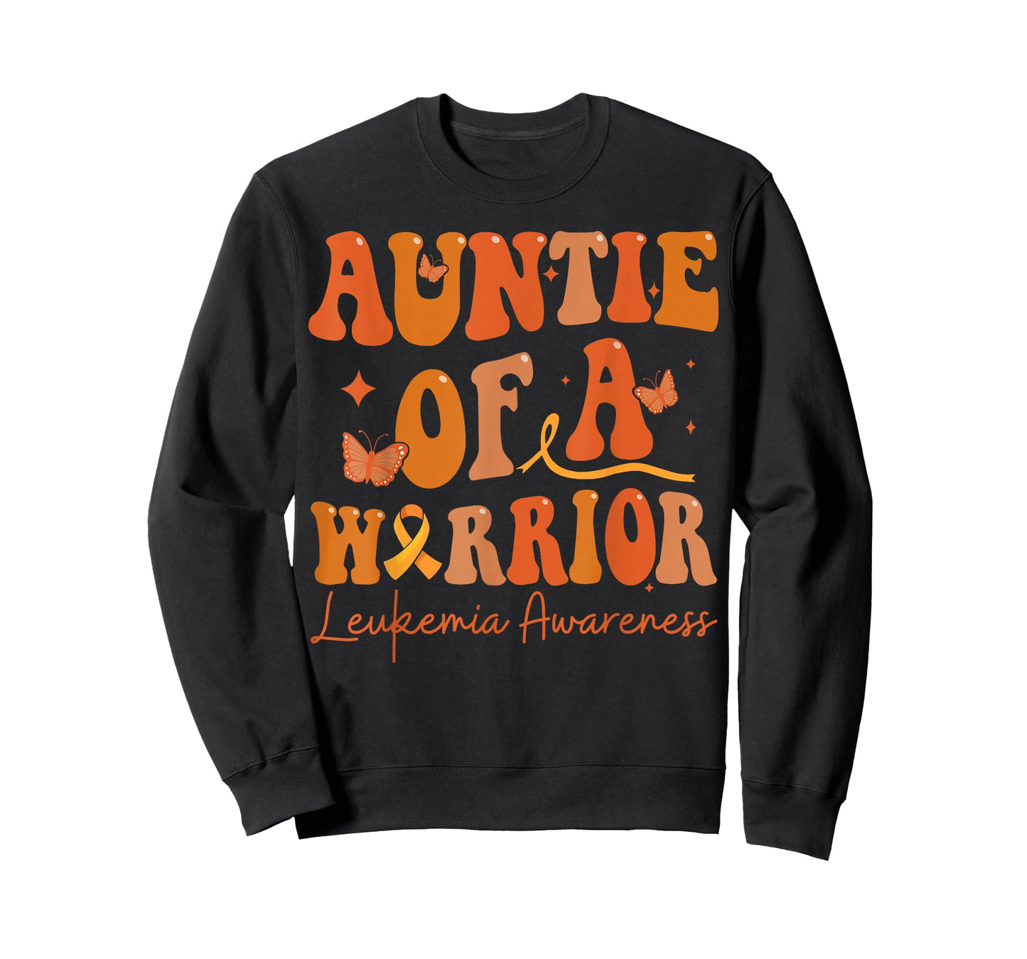 Auntie Of A Warrior Leukemia Awareness Family Matching T-Shirt