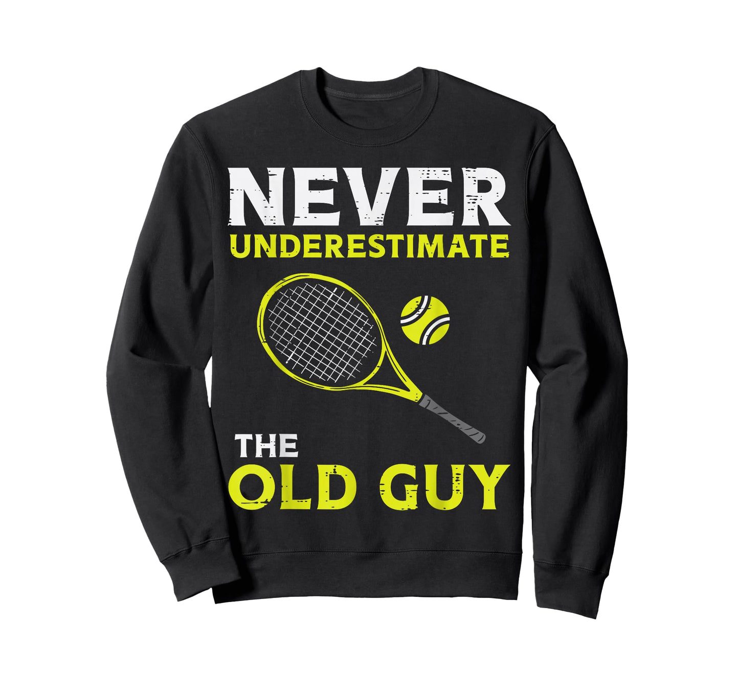 Never Underestimate The Old Guy Tennis Player Coach Men T-Shirt