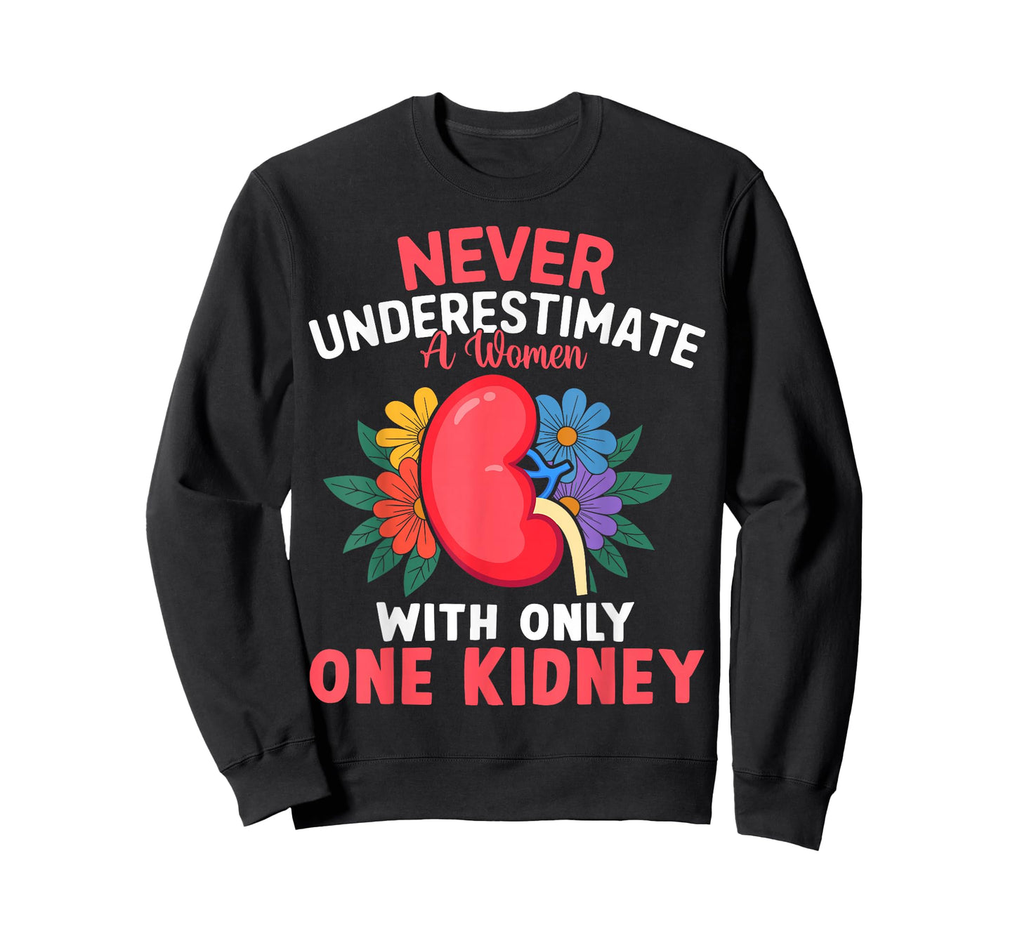 Kidney Transplant Survivor Women Kidney Donor Wife T-Shirt