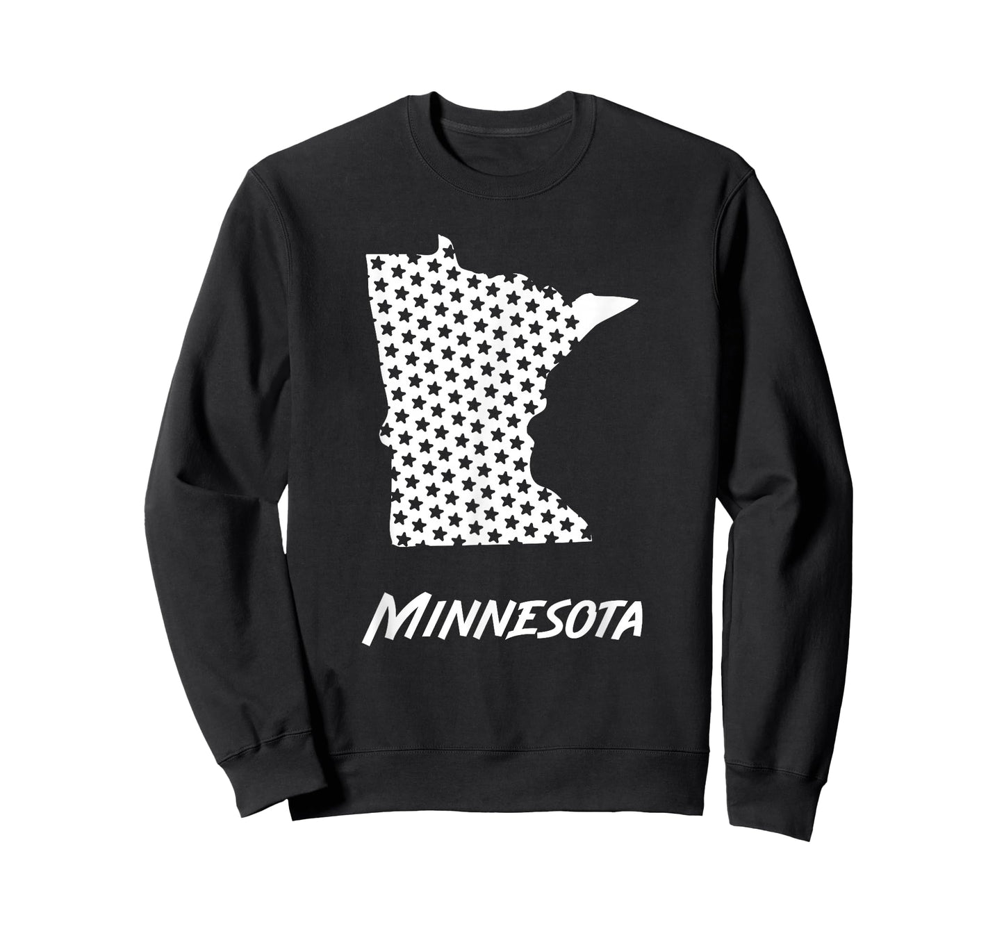 Minnesota USA State Outline Stars Vintage Retro Design T-Shirt