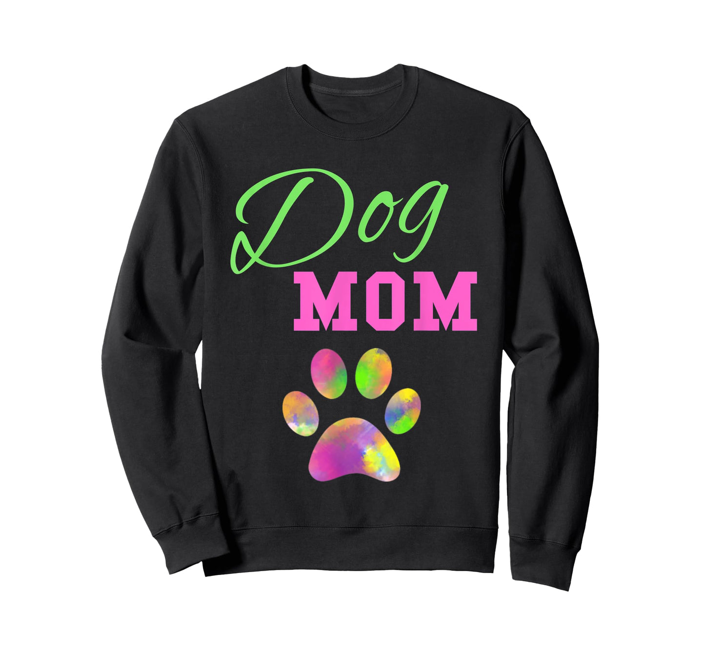 Dog Mom T Shirt Rainbow Pet Paw