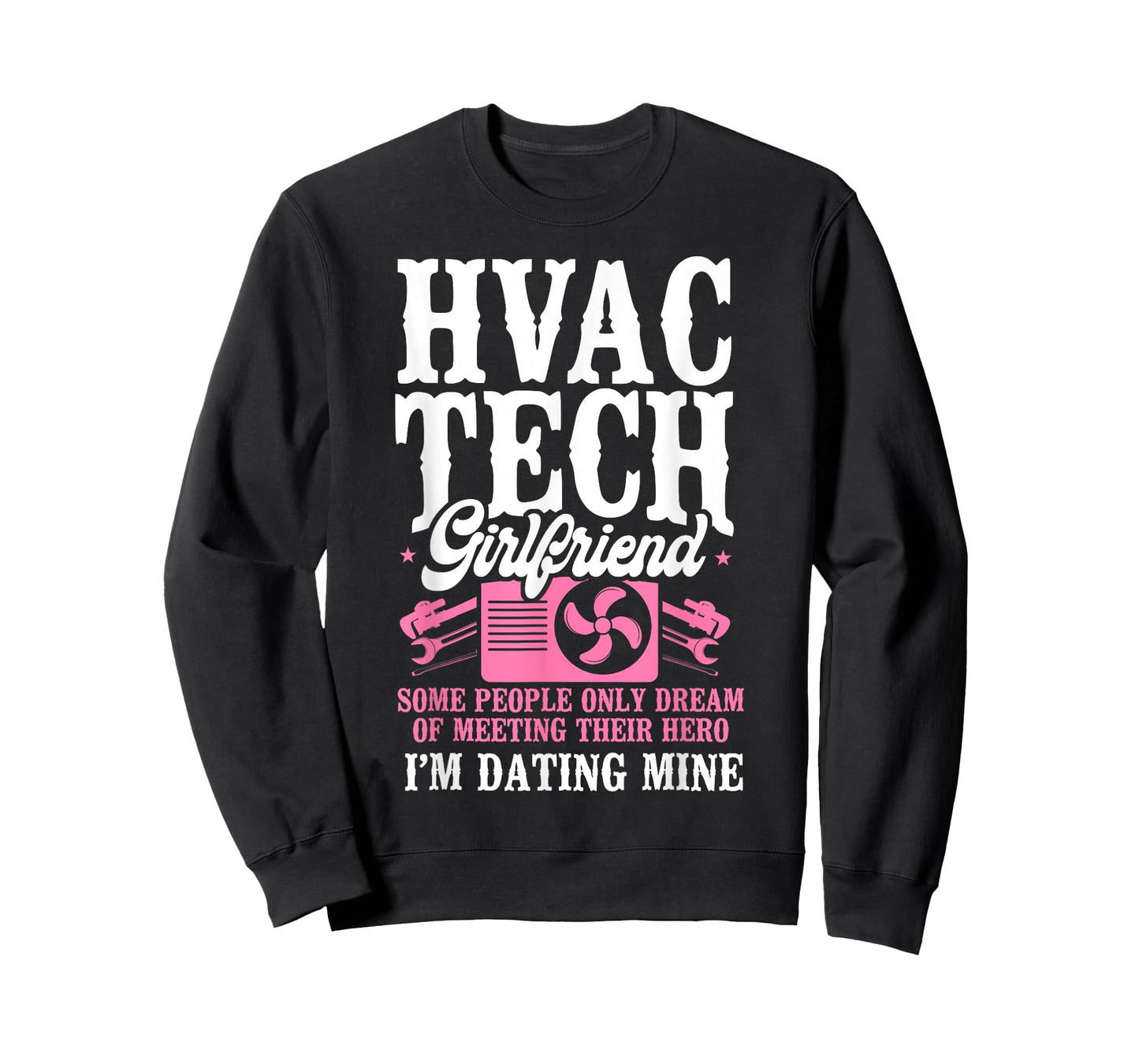 HVAC Technician Tech Girlfriend Vintage Hvac Tech Girlfriend T-Shirt