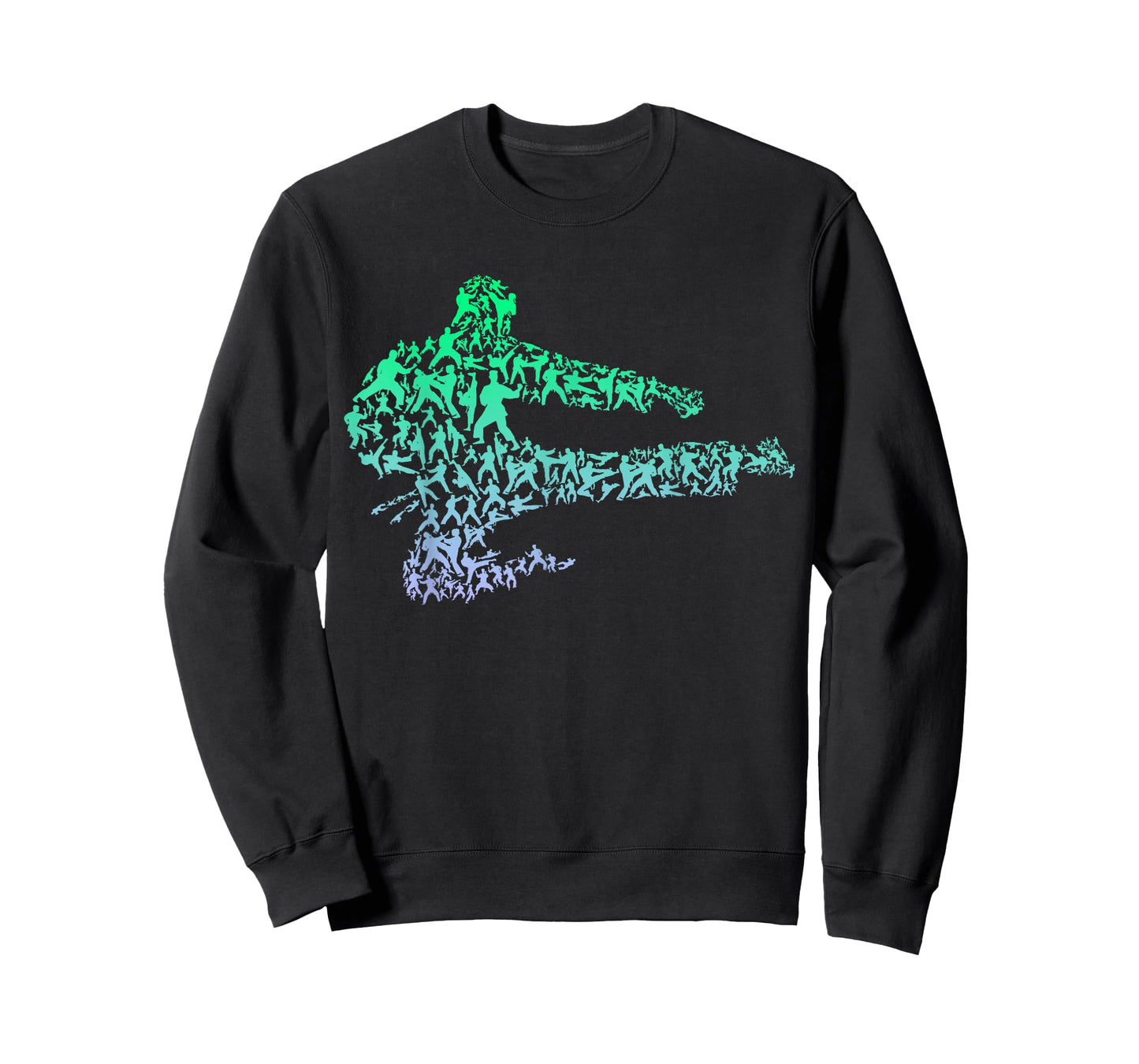 Cool Martial Arts Karate Kick Fighter Graphic Design Karate T-Shirt