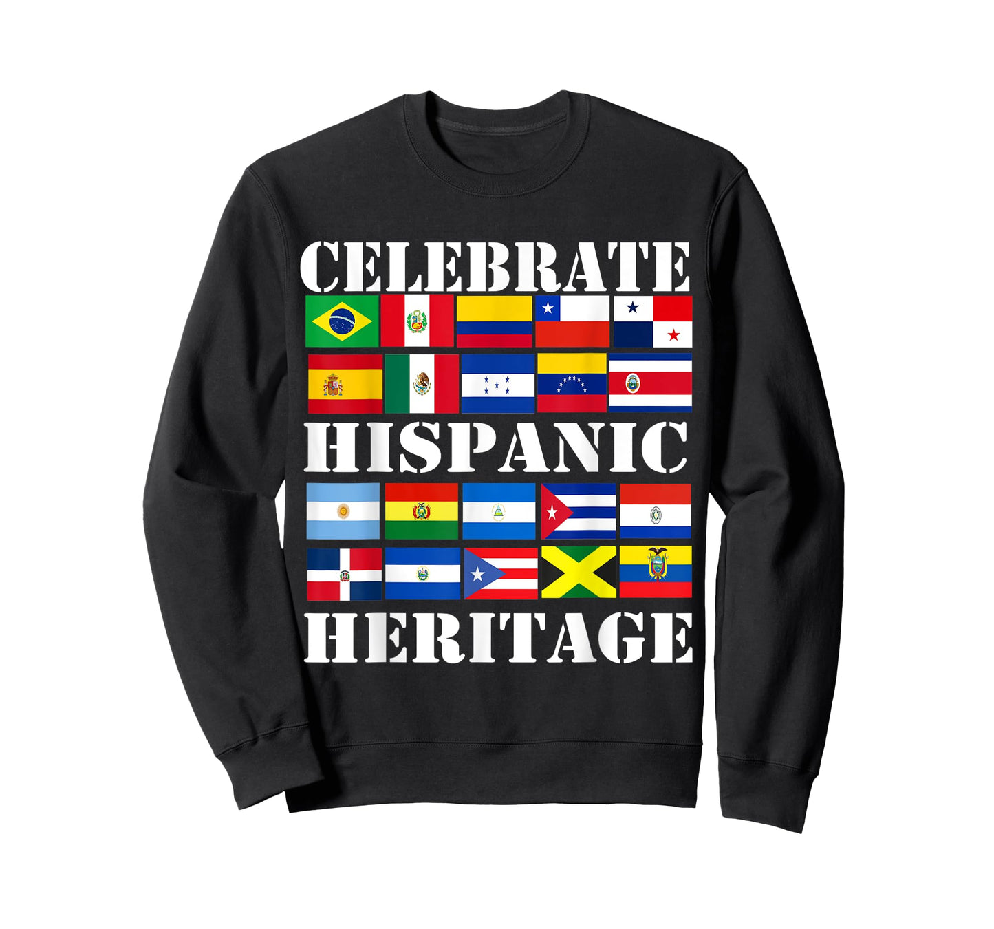 Hispanic Heritage Month Latino Flag all Countries Hispanic T-Shirt