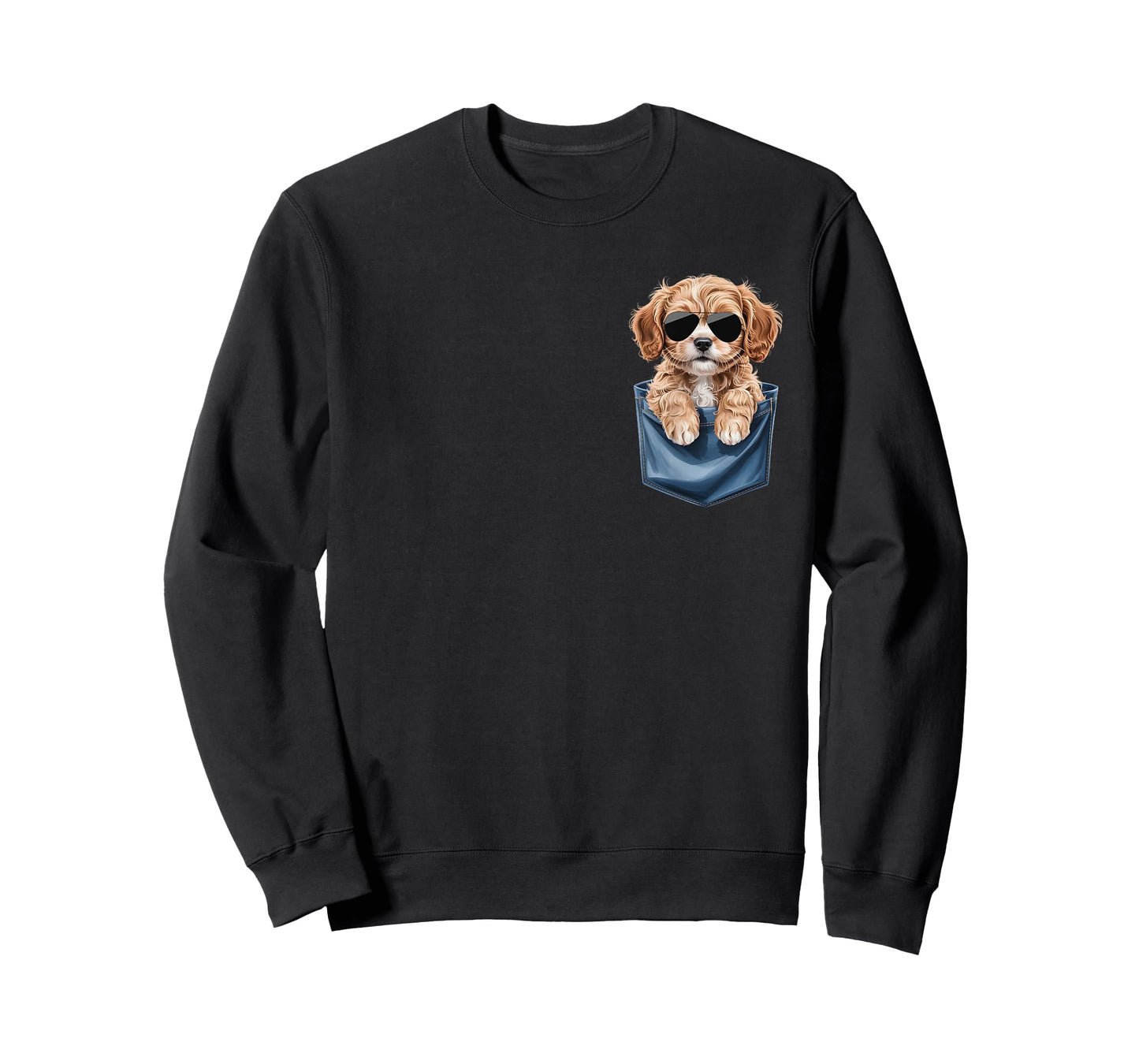Cute Pocket Cavapoo Lover Doodle Dog Mom T-Shirt