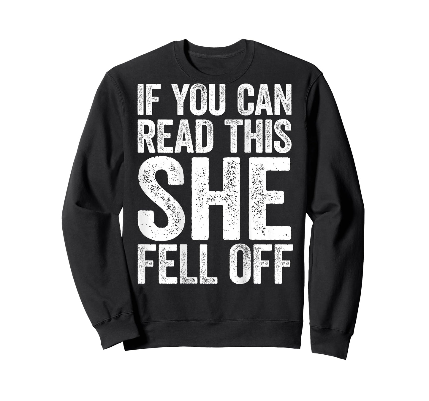 If You Can Read This She Fell Off Shirt Men Biker Motorcycle T-Shirt