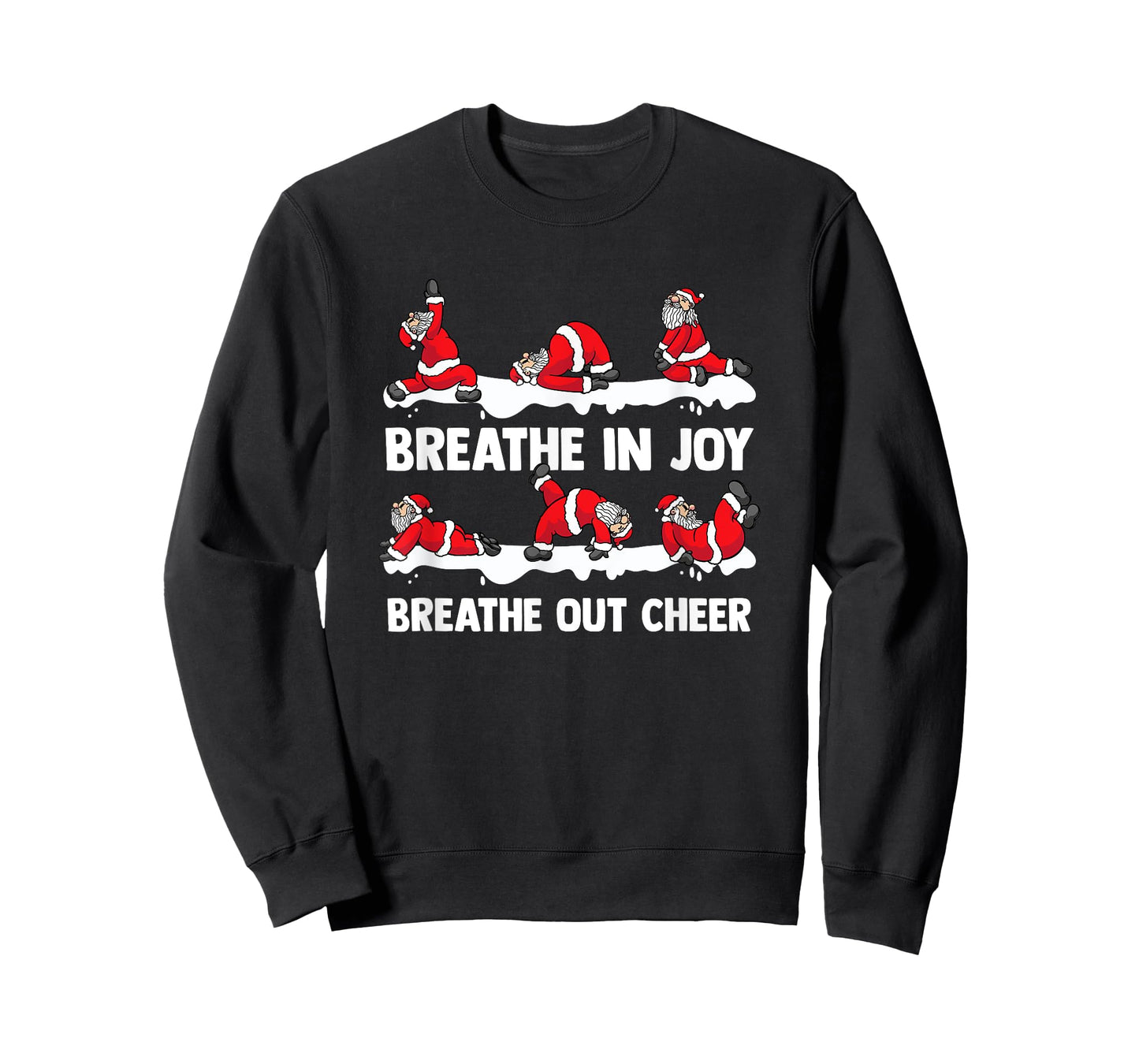 Yoga Practitioner Namasleigh Xmas Meditation Christmas Yoga T-Shirt
