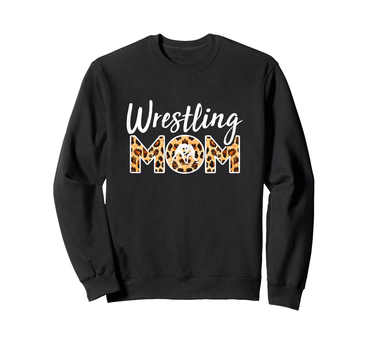 Wrestling Mom Presents For Women Wrestler Mom Leopard Print T-Shirt