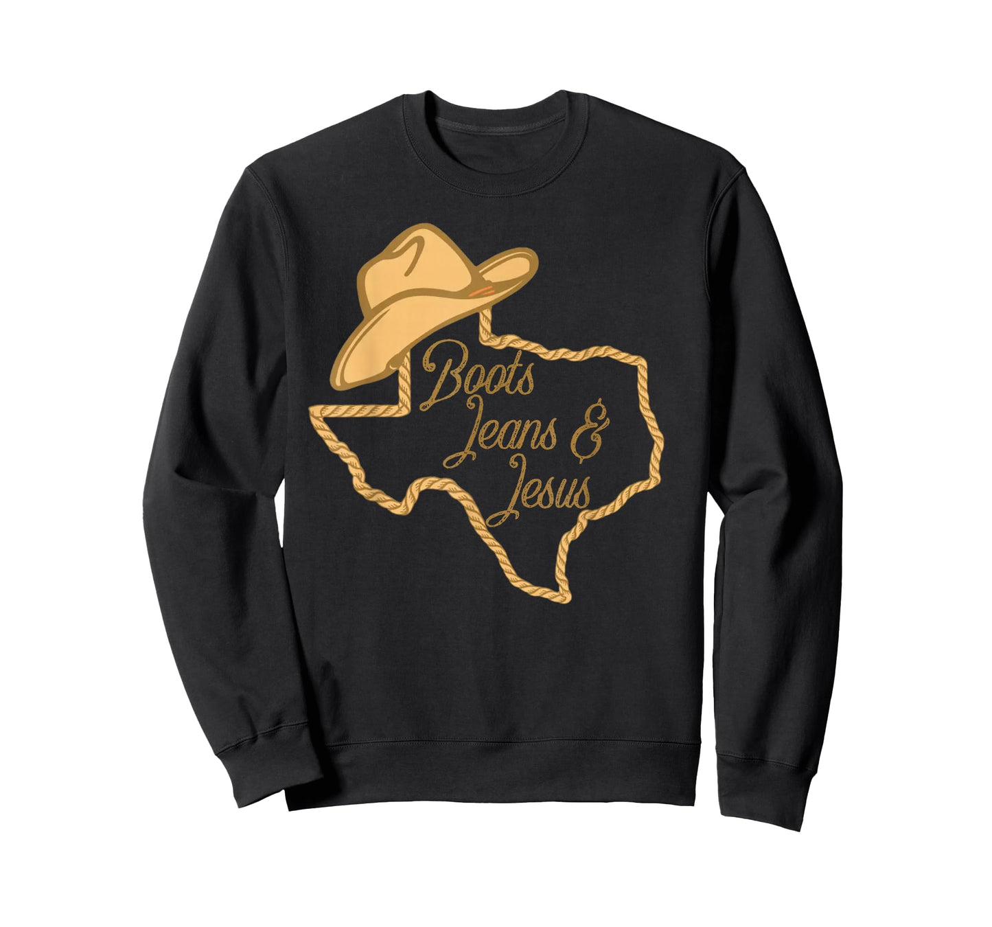Cute Boots Jeans And Jesus Texas Cowgirl Christian Western T-Shirt