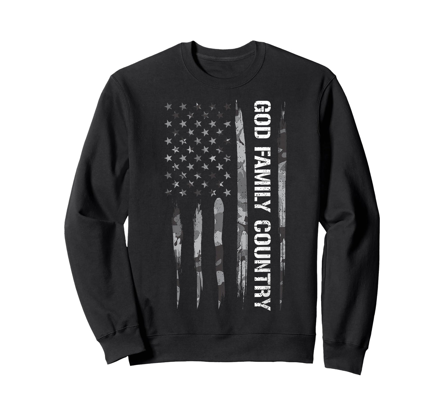 Faith: God Family Country - American Flag T-Shirt
