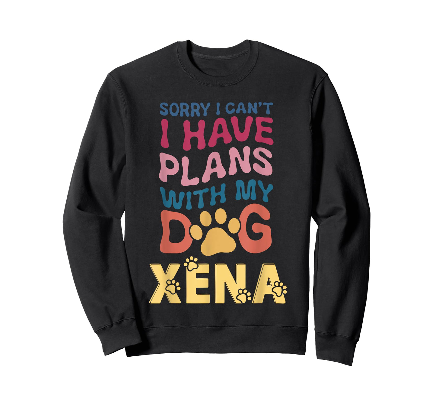 Dog Name Xena Personalised Gift Busy With My Dog Xena T-Shirt for Men Women Kids