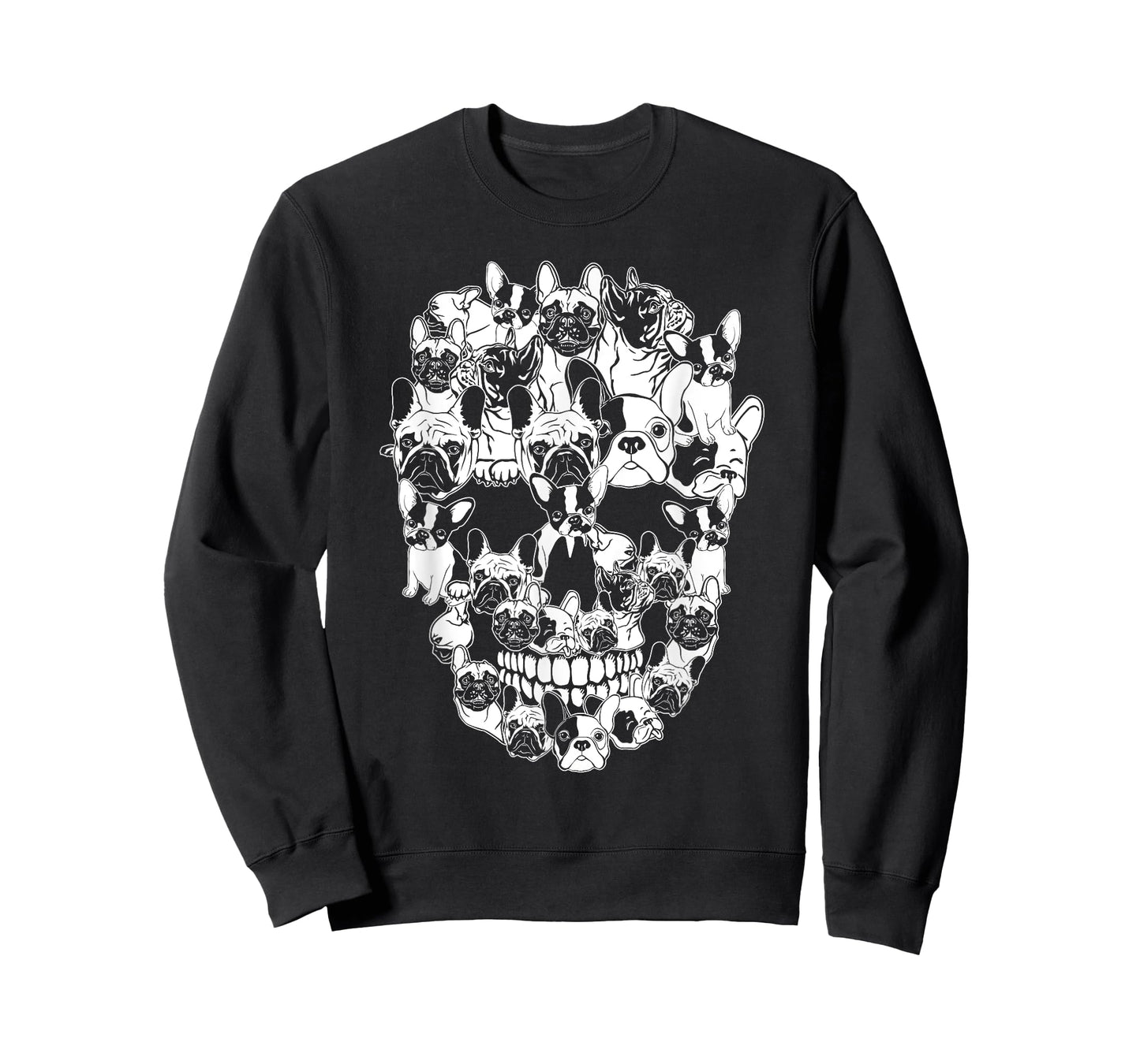Funny Halloween Costume Skull French Bulldog Dog Lover T-Shirt