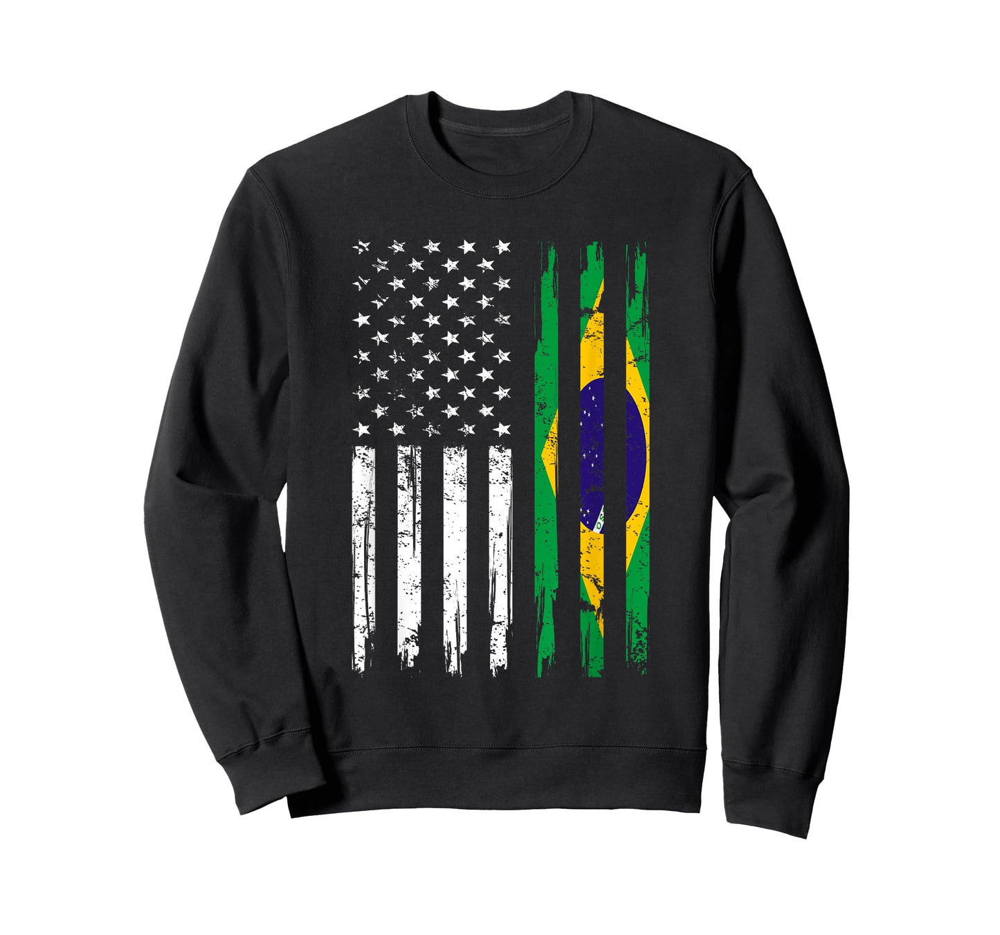 Half American And Brazilian America Brazil Flag Brasileira T-Shirt