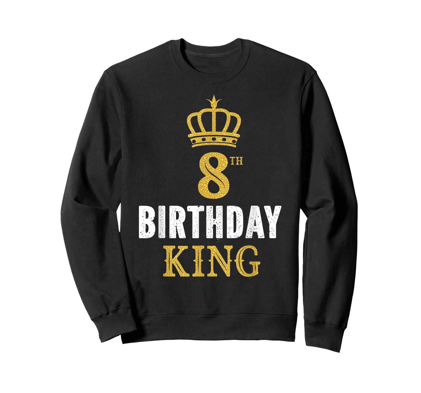 Happy 8th Birthday King 8 Years Old Party Ideas For Boys T-Shirt