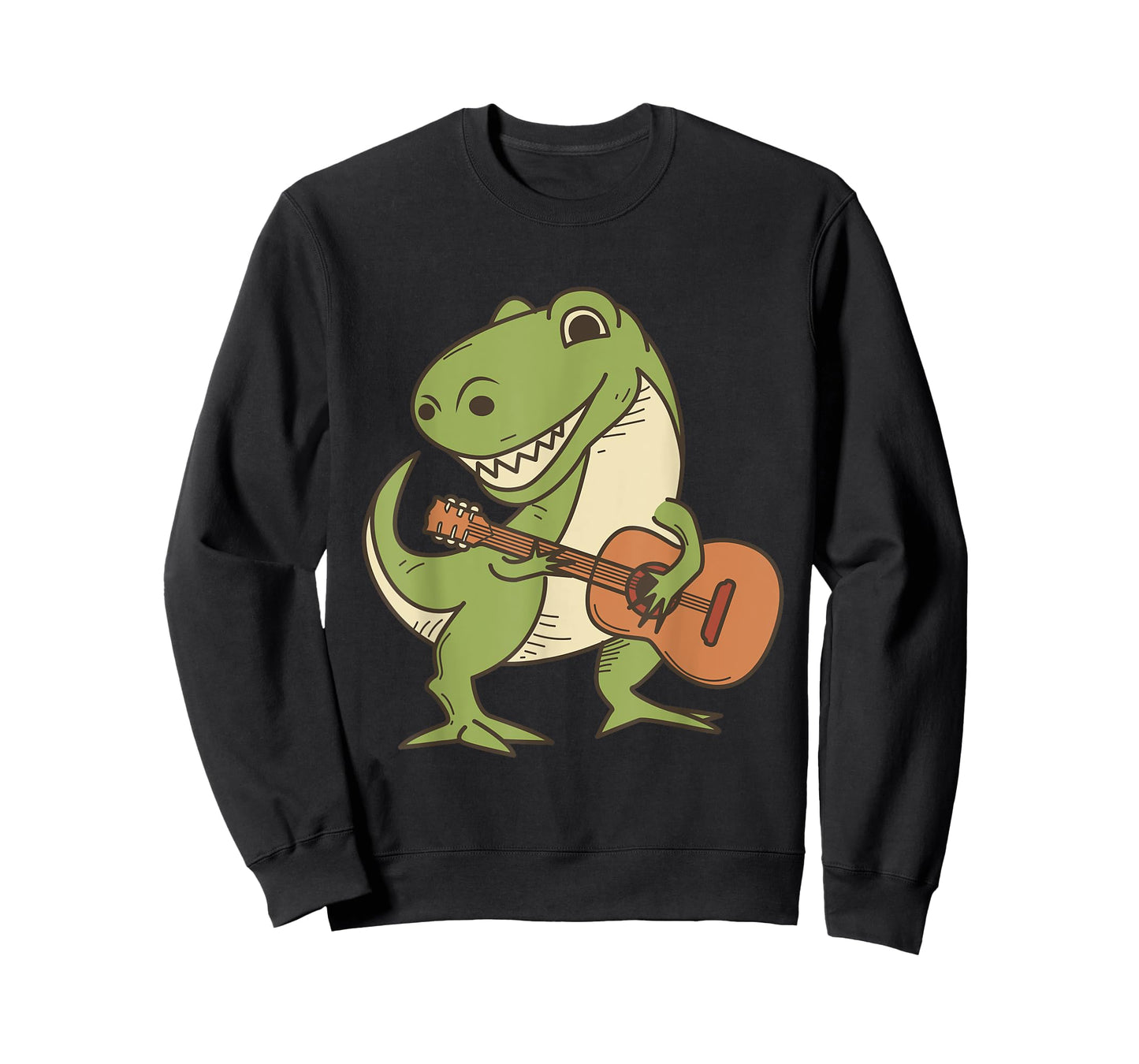 Dinosaur Playing Guitar Shirt | Cool Dino Music Lover Gift T-Shirt