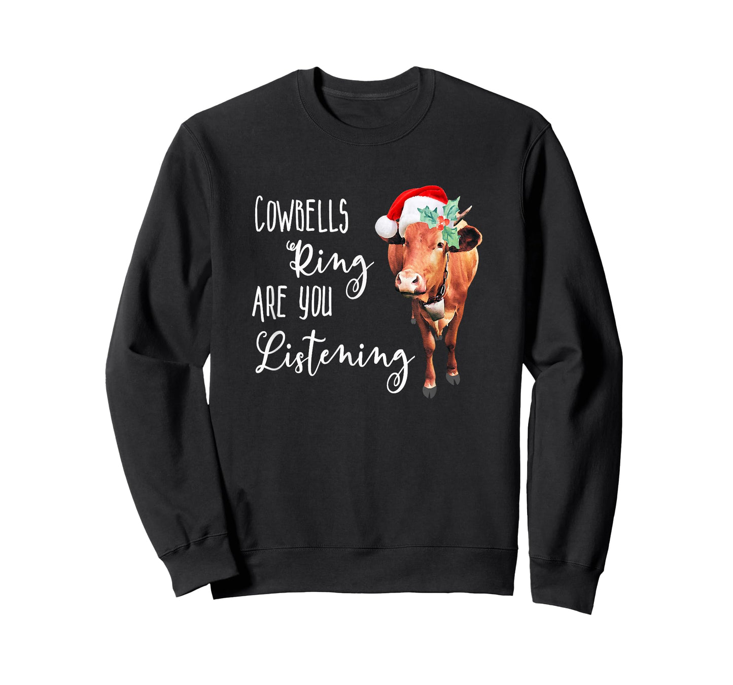 Christmas Heifer Cowbells Ring Vintage Country Gift