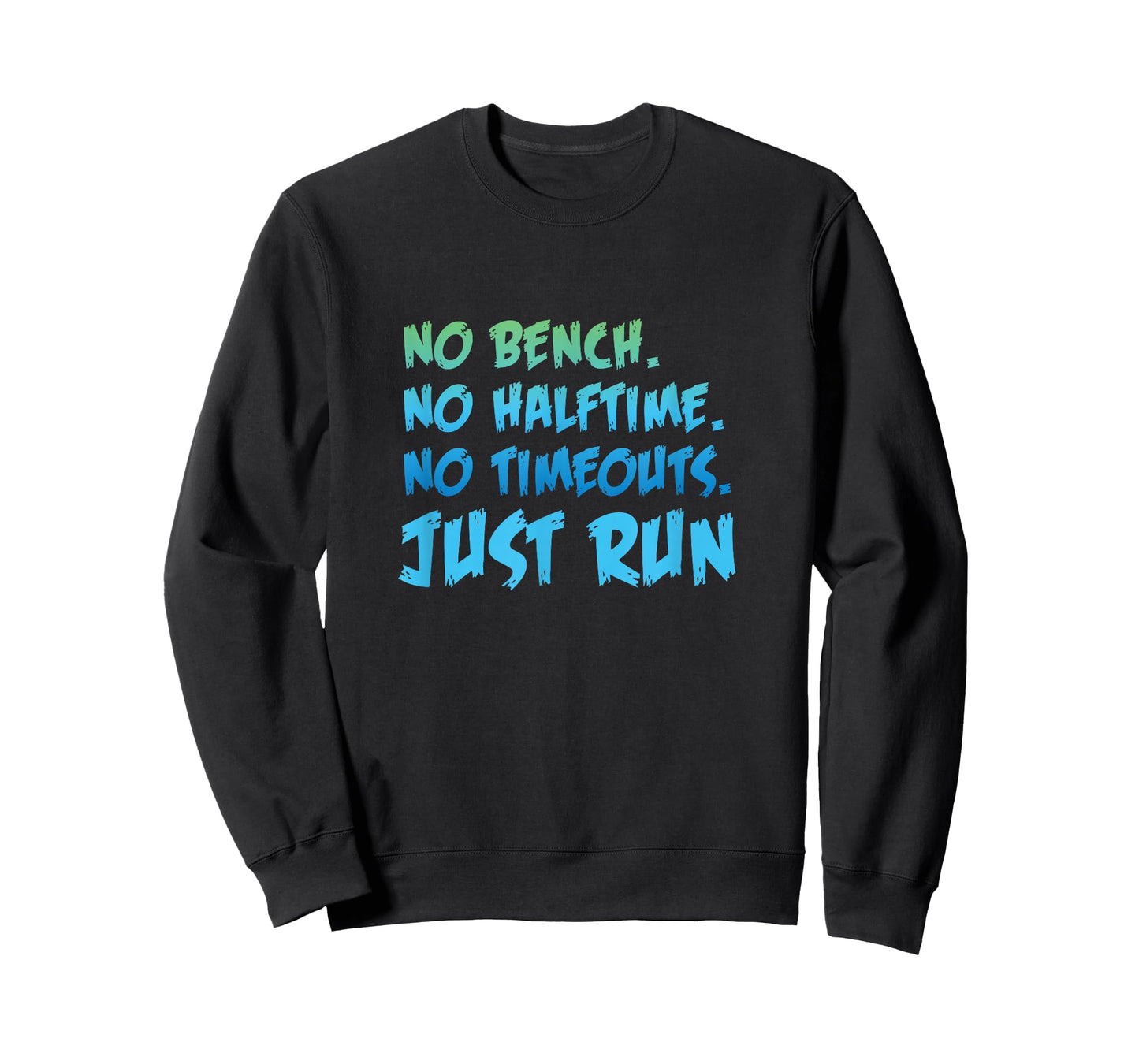 Funny XC Cross Country Running Gift No Bench No Halftime Short Sleeve T-Shirt