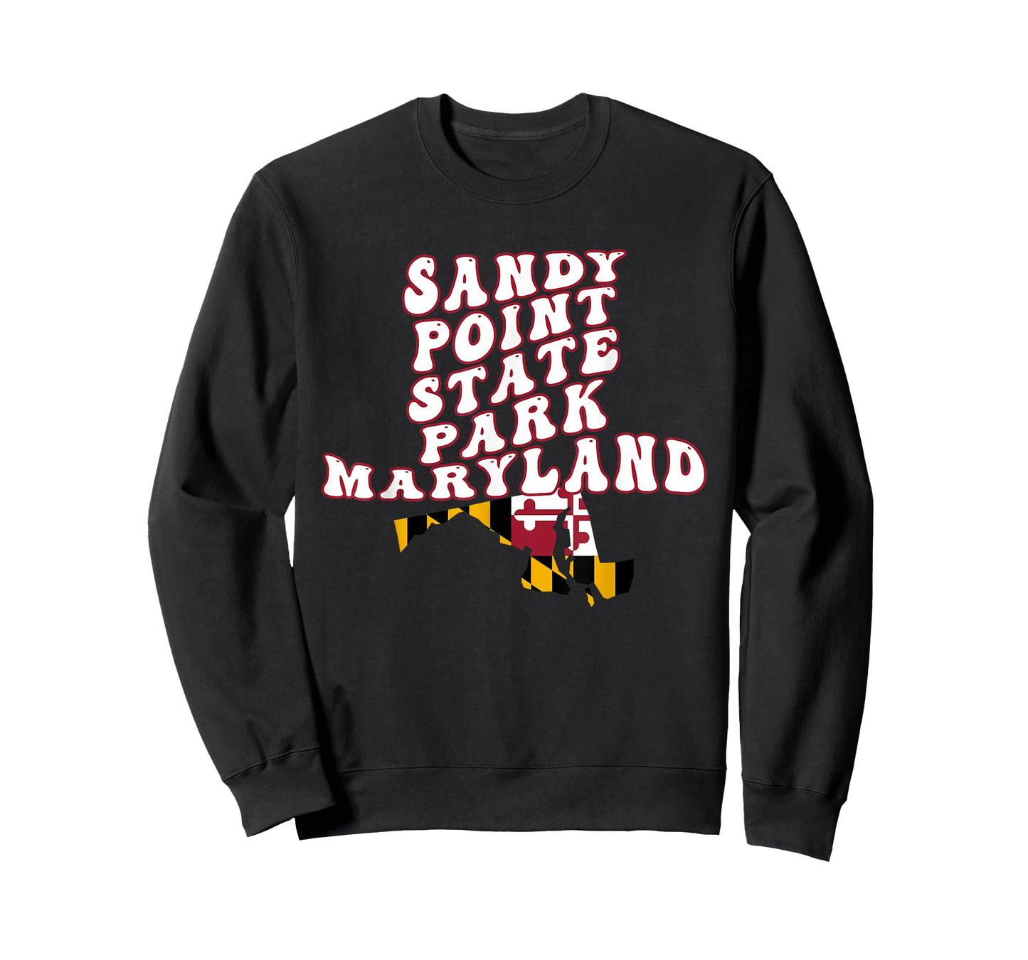 Sandy Point State Park Maryland MD Flag Vacation Souvenir T-Shirt